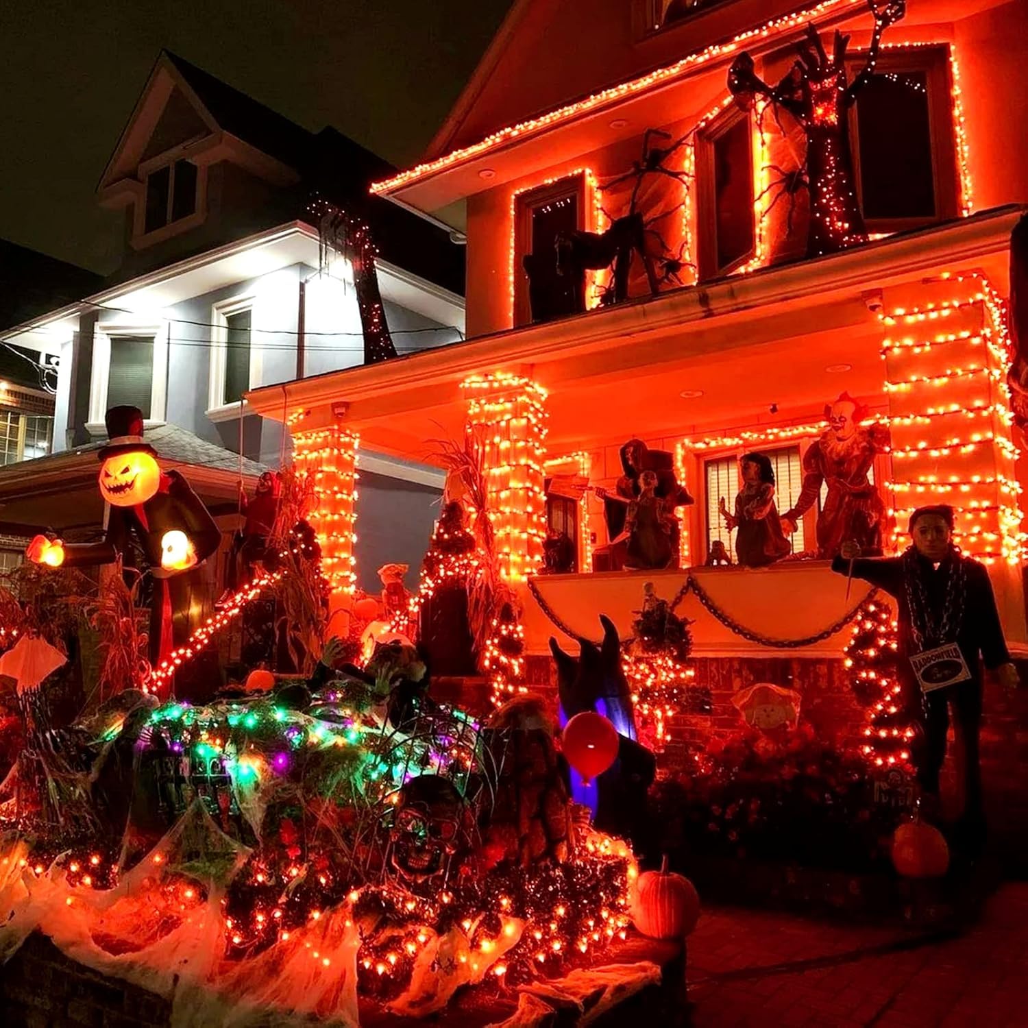 Solarbaby Solar Christmas Lights Outdoor Waterproof, 164Ft 500 Led 19 Modes Solar Sting Lights For Outside Xmas Tree Garden Pati