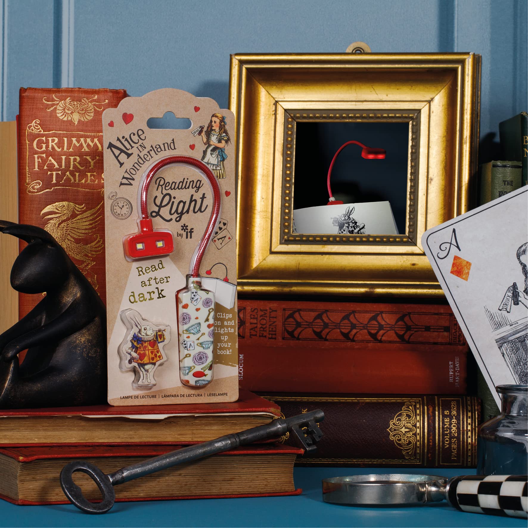 IF Book Lovers Reading Light - Alice, Red
