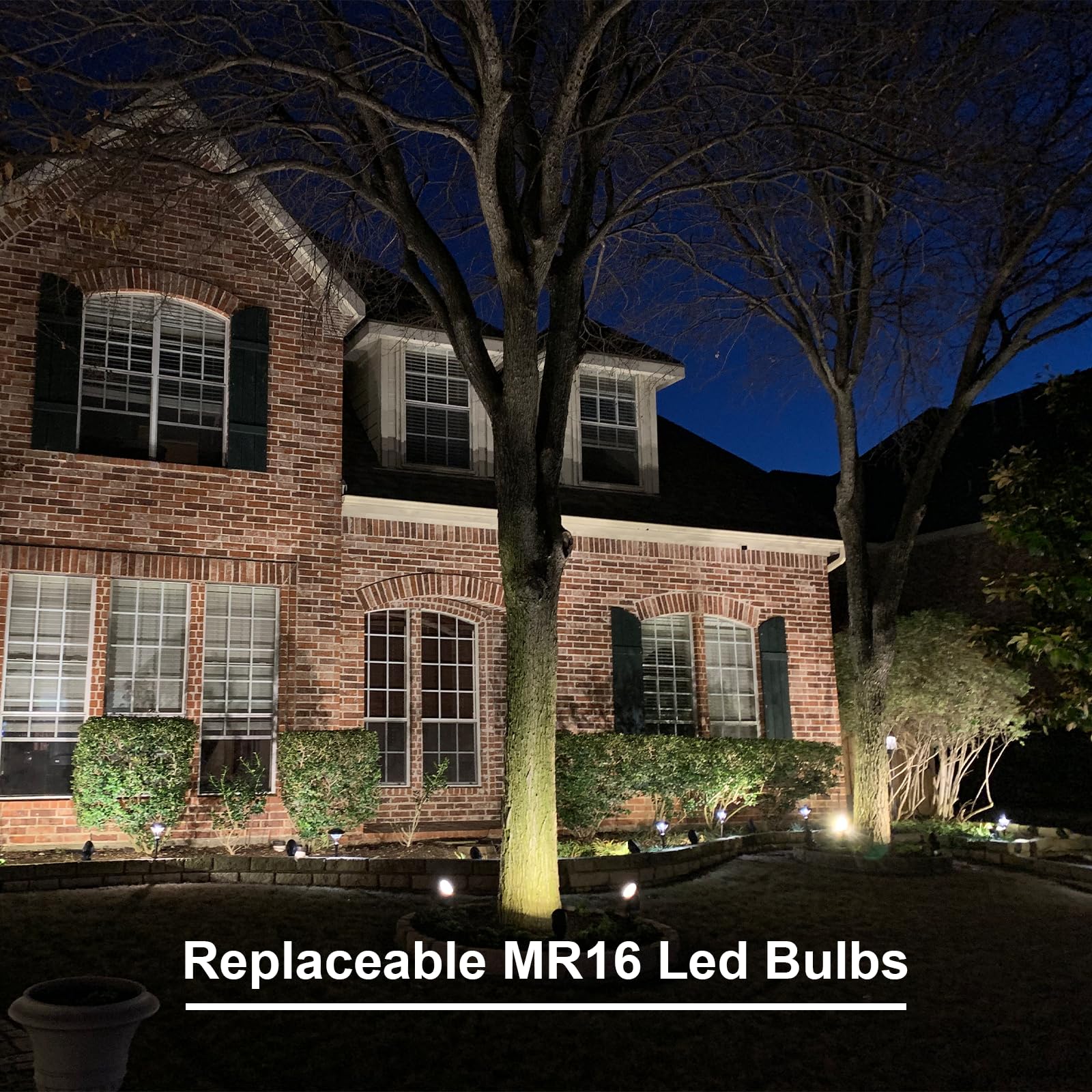 GOODSMANN Low Voltage Landscape Flood Light 5W LED 1PK Brown Replaceable Bulb Model 9121-16502-01A