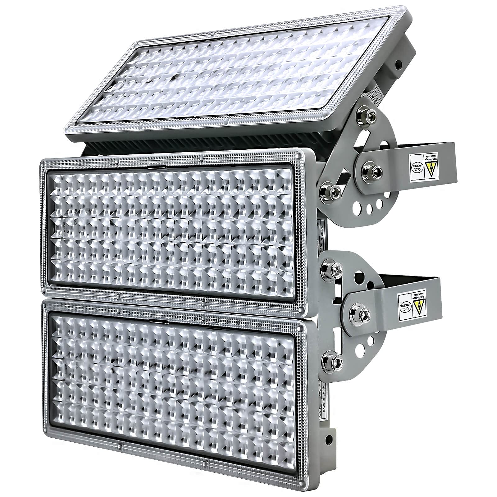 Kekeou 33000LM Stadium Lights Outdoor LED Flood Light 300W 6500K IP67 Waterproof 1500 Watt Equivalent with 3 Adjustable Heads Wi