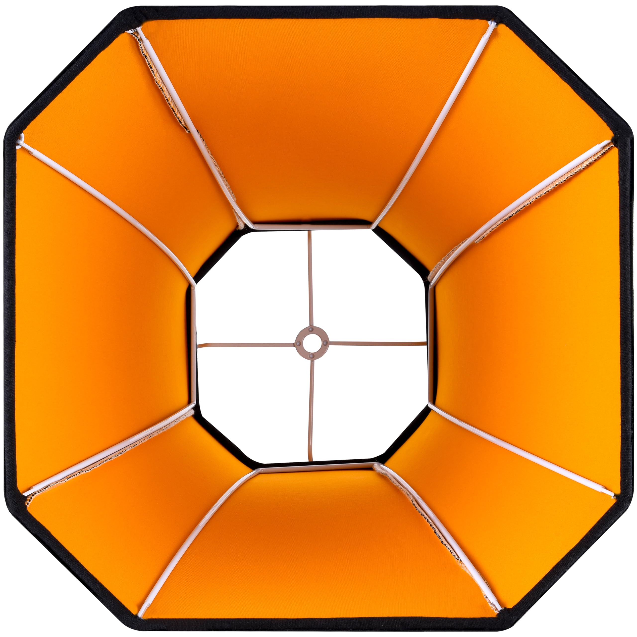 Jerhous Black Square Cut Corner Bell Lamp Shade Medium Lampshade 6.5Top  13Bottom  10.6Hight(Spider) Rustic Lamp Shade For