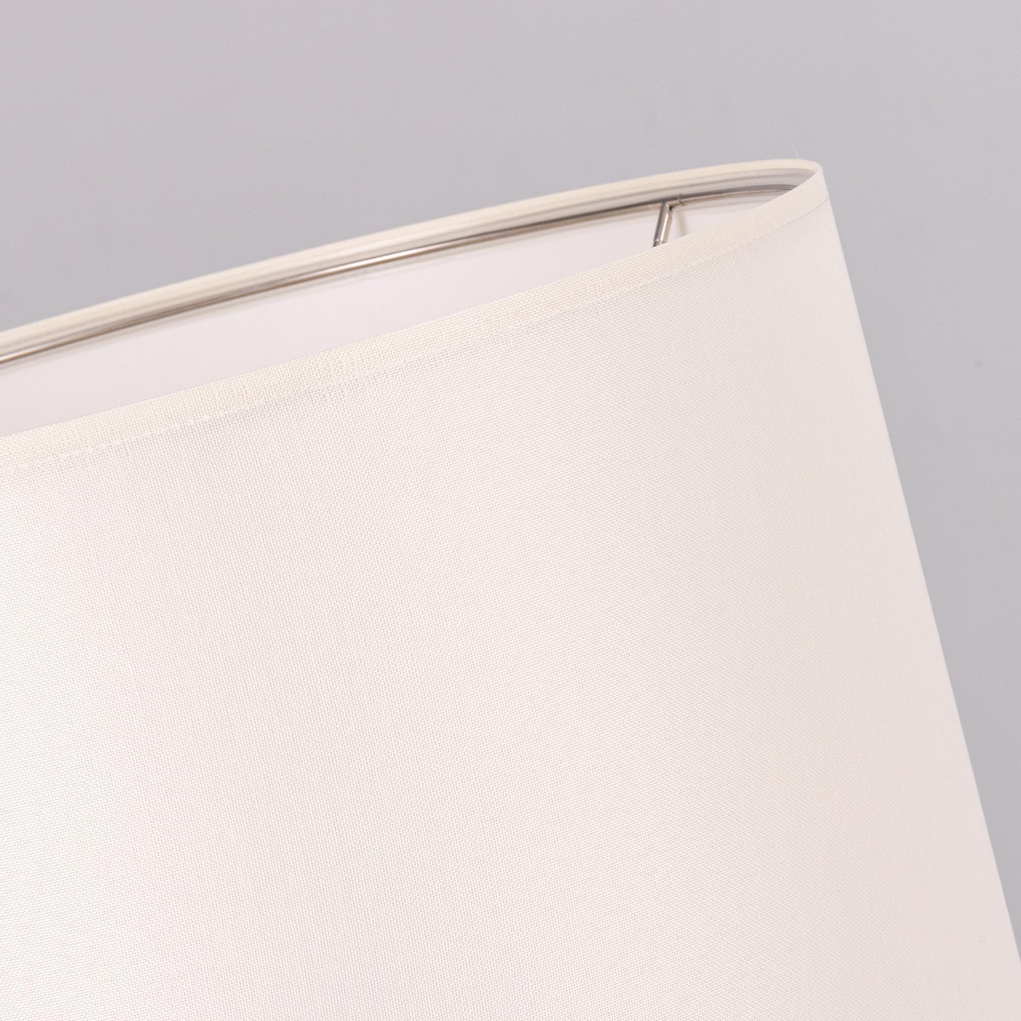 Wellmet Creamwhite 14''X14''X17'' Inches Lampshade, Required Assembly For Table Lamp, Bedside Lamp, Floor Lamp, Fabric Drum Lamp