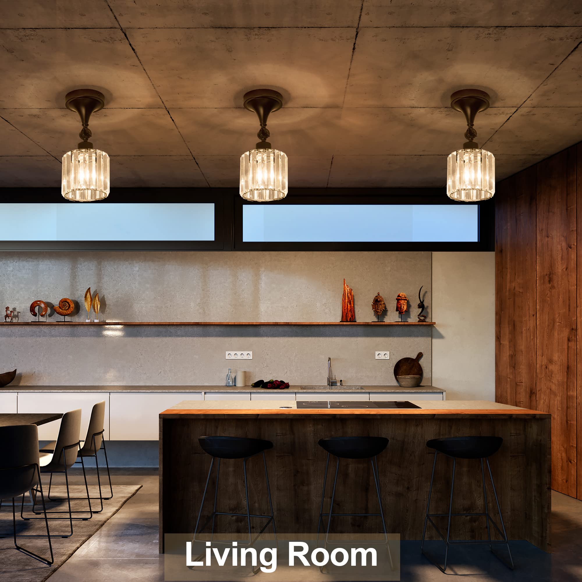 Edzemuwa Flush Mount Ceiling Light Fixture Modern Black Entryway Light Fixtures Farmhouse Lighting For Porch Hallway Kitchen Bedroom