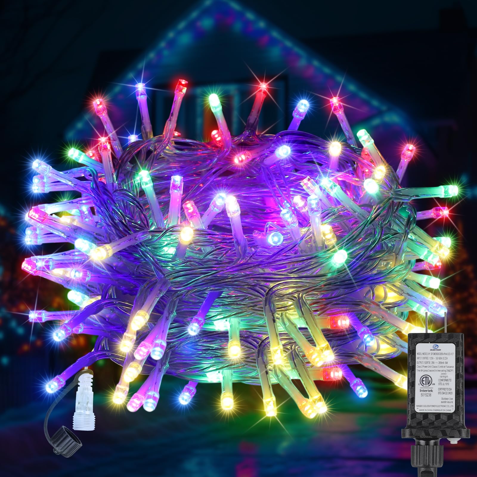 MGYIF 100FT 300LED Christmas Lights Plug in,Outdoor Indoor Waterproof Fairy Lights with Timer and 8 Modes,Christmas Tree Lights 