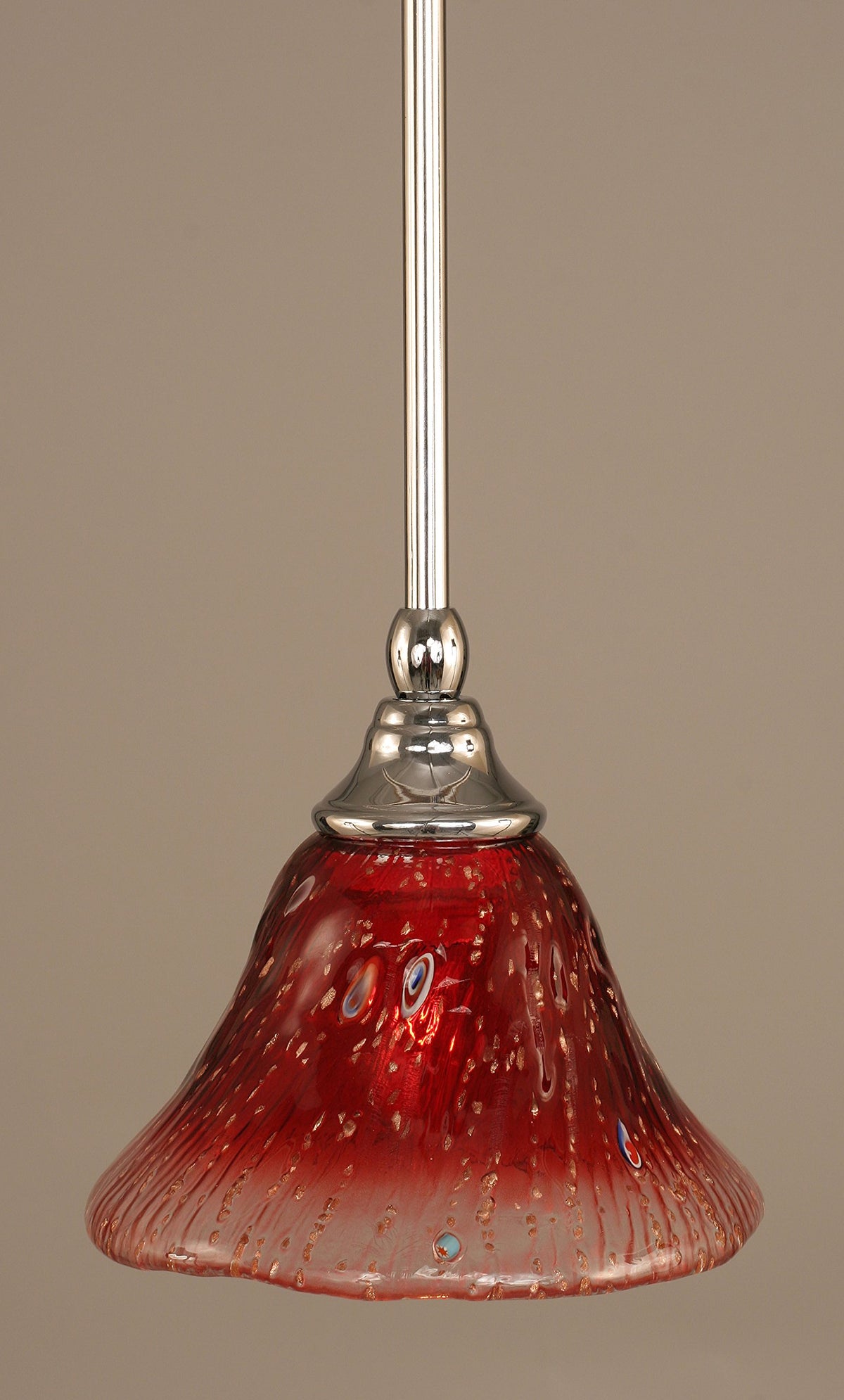 Toltec Lighting 1 Light Mini Pendant In Chrome (23-Ch-756)