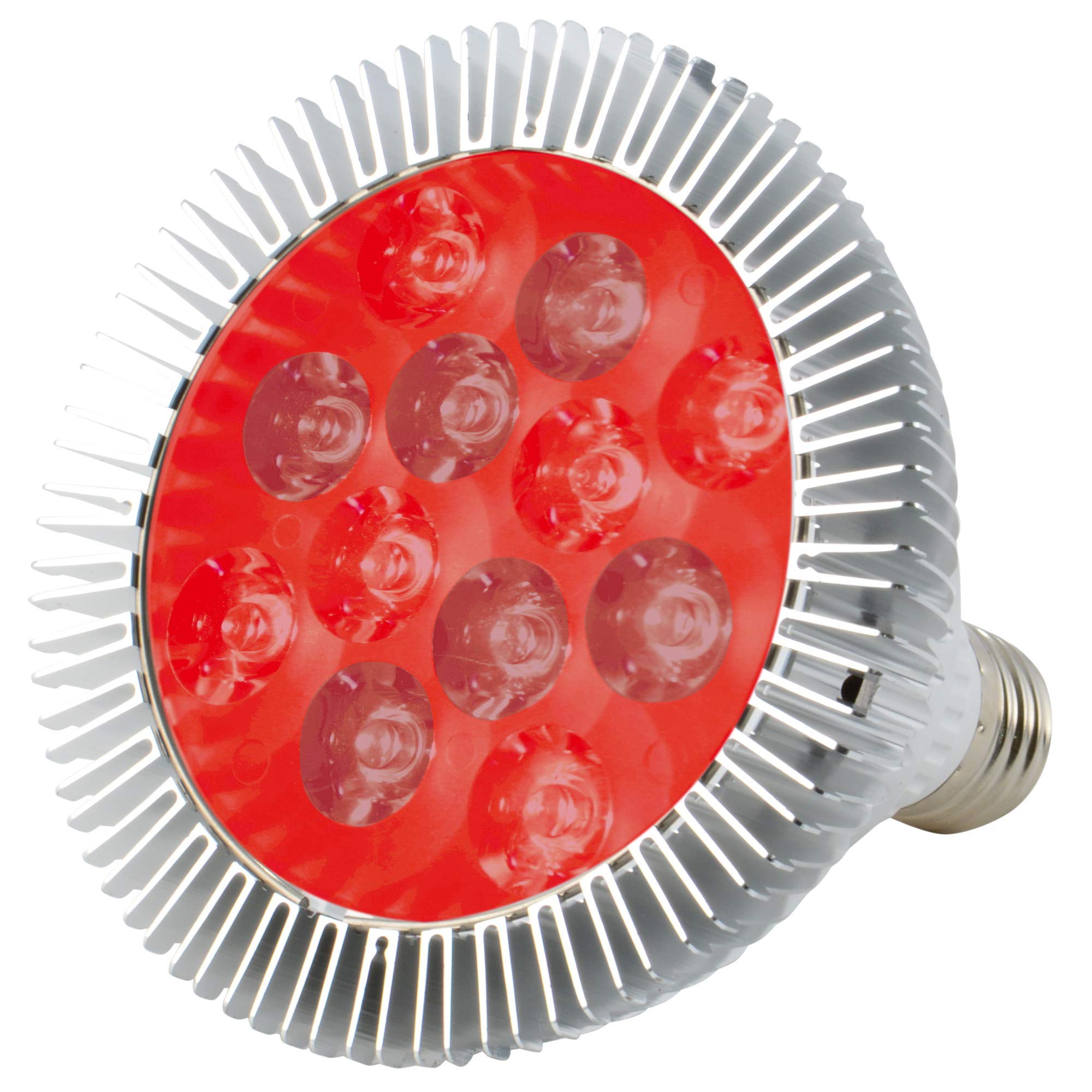 ABI LED Light Bulb for Red Light Therapy, 24W Class, 660nm Deep Red & 850nm Near Infrared, Copper Material, Model THRPY-E