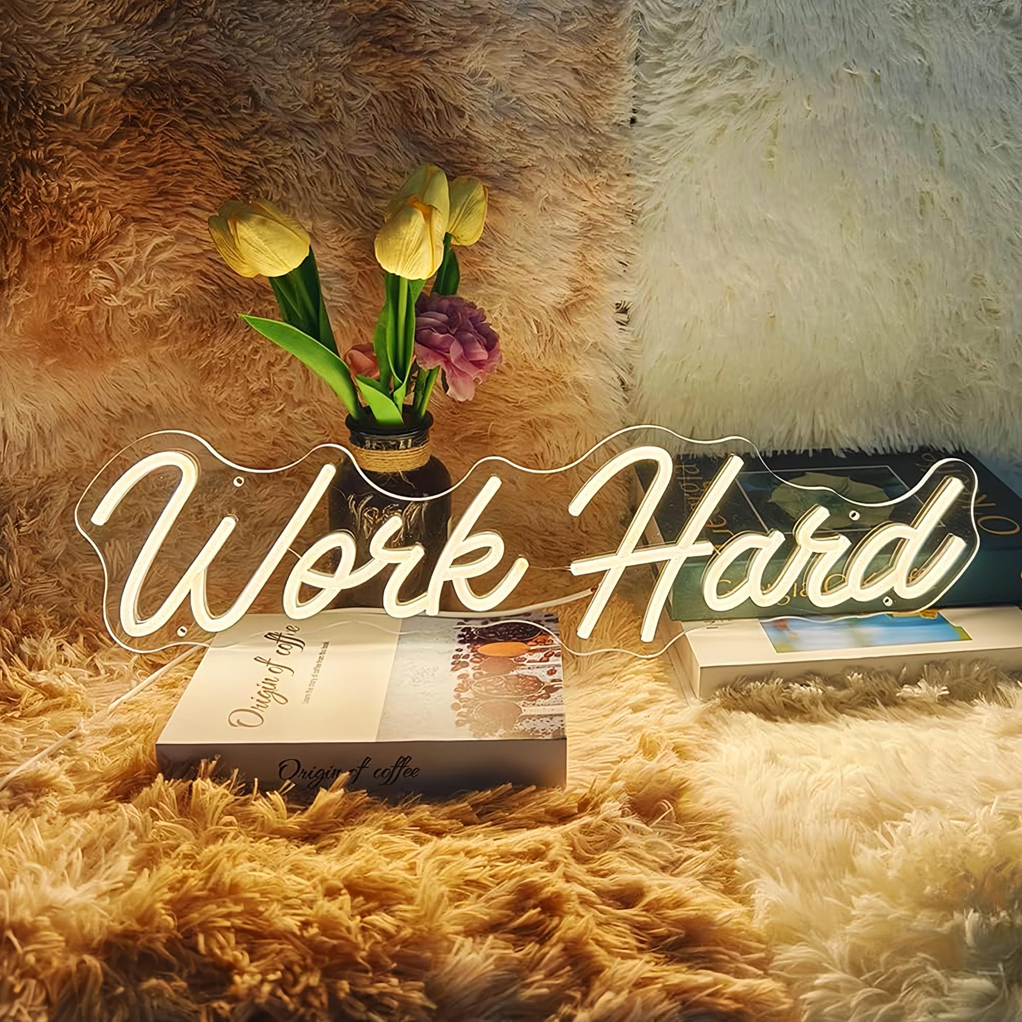 Eternalart Custom Neon Sign - Personalized LED Name Light for Wall Decor, Acrylic, Battery Operated, Large, 1 Line