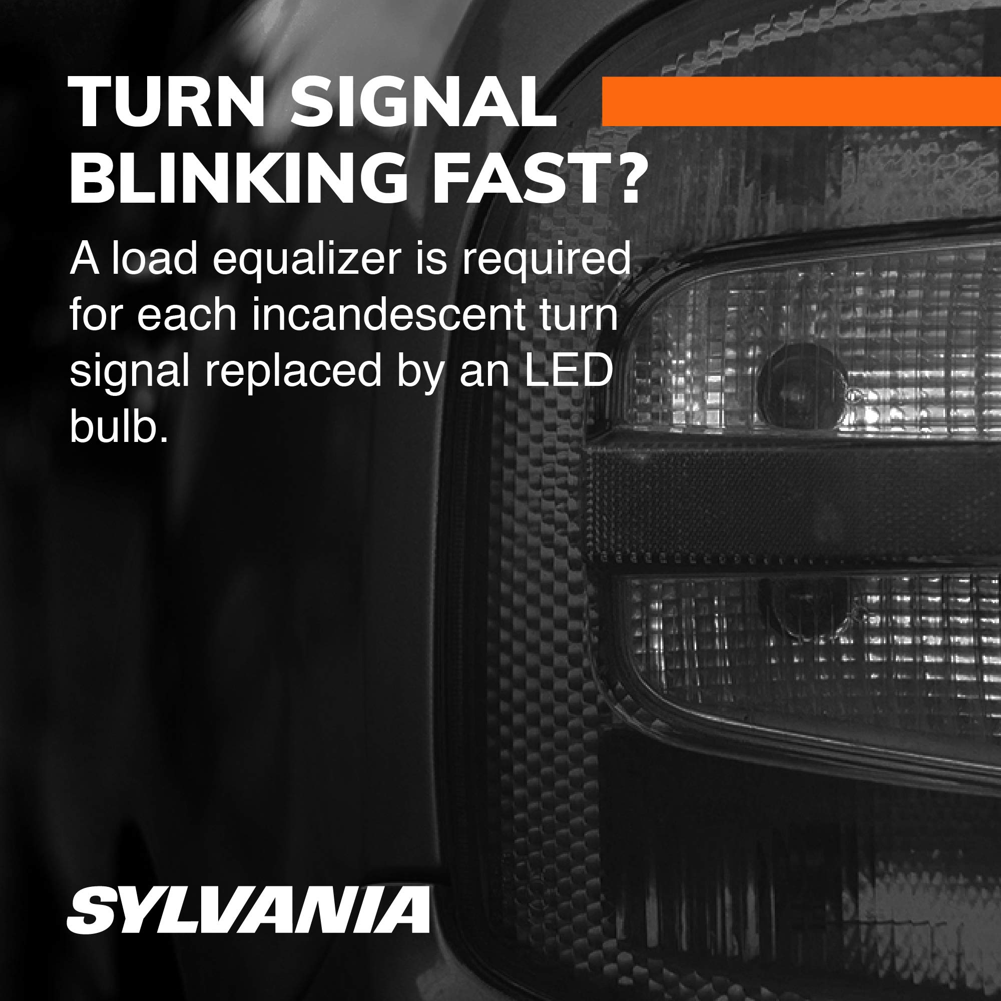 SYLVANIA - Load Equalizer 27 Watt (at 12.8V) - Turn Signal Load Equalizer for LED Light Bulbs, Corrects Hyper Flash & Bulb Out W