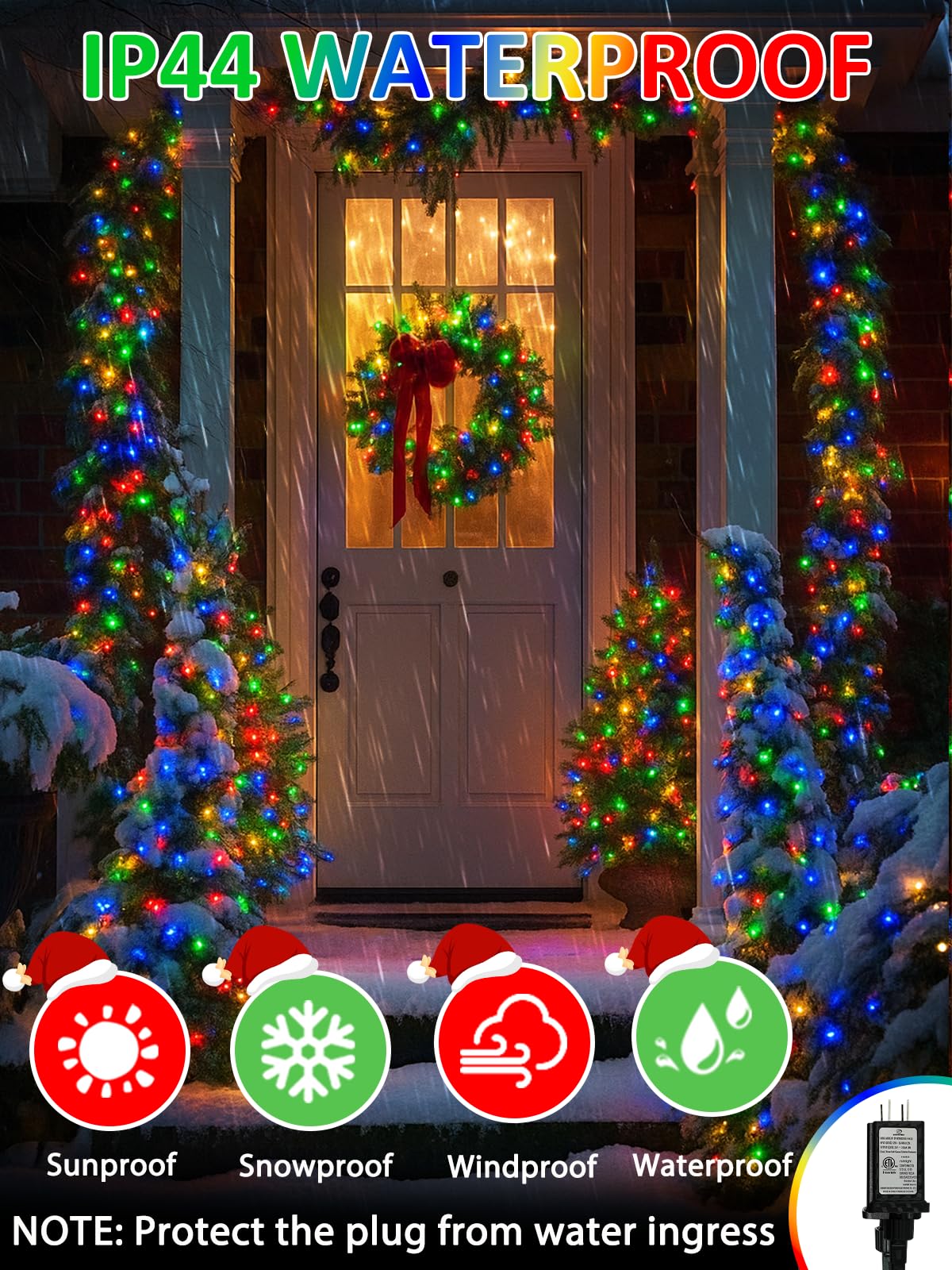 Smart Color Changing Christmas Lights With Remote & App Control  198Ft 600 Led Rgb String Lights With Timer  Music Sync Multiple Modes Twinkle Christmas Tree Light Waterproof Indoor Outdoor Xmas Decor