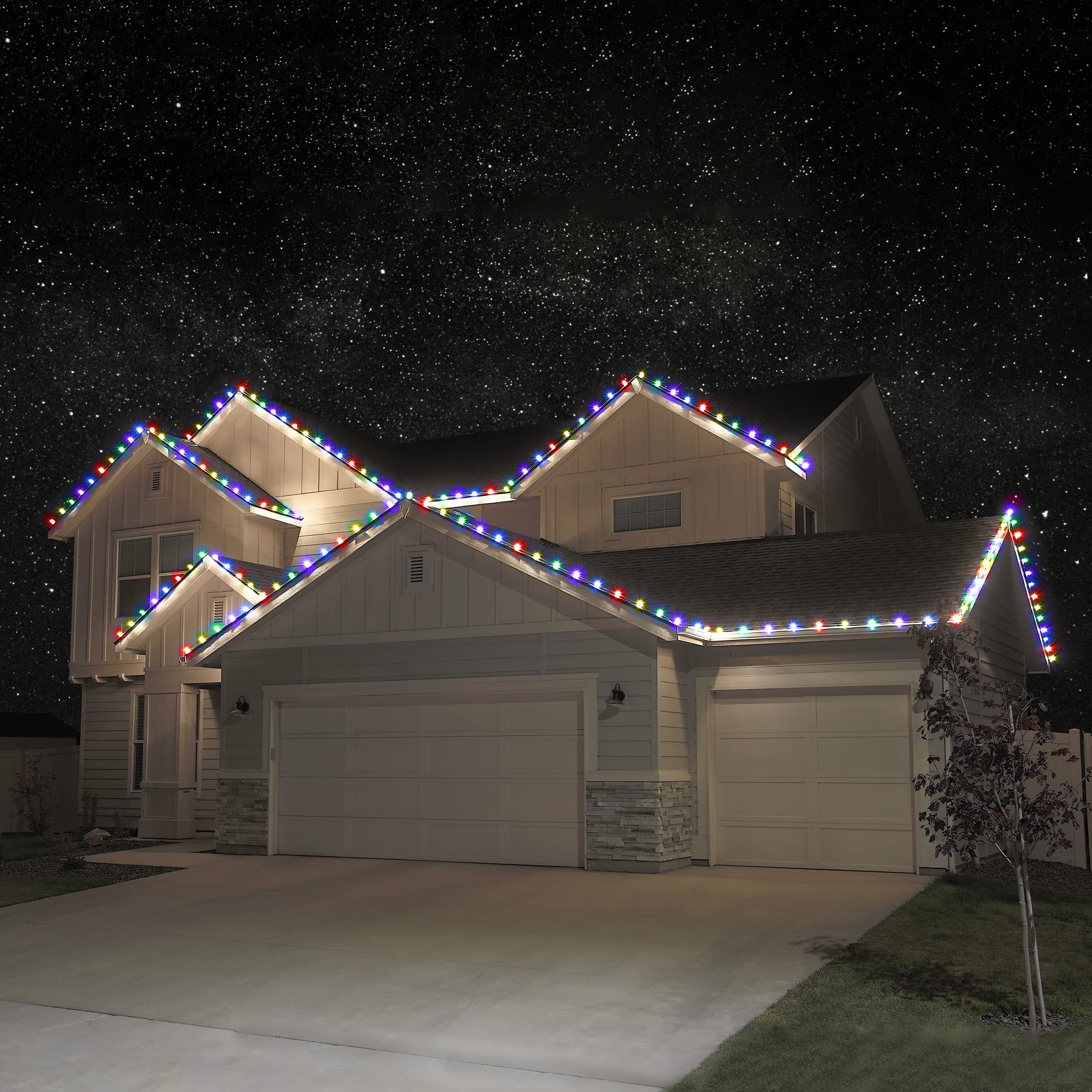 Set Of 500 Holiday Lighting Outlet C9 Led Christmas Lights | Multi-Colored C9 Led Filament Lights | Red, Green, Blue, Yellow, &