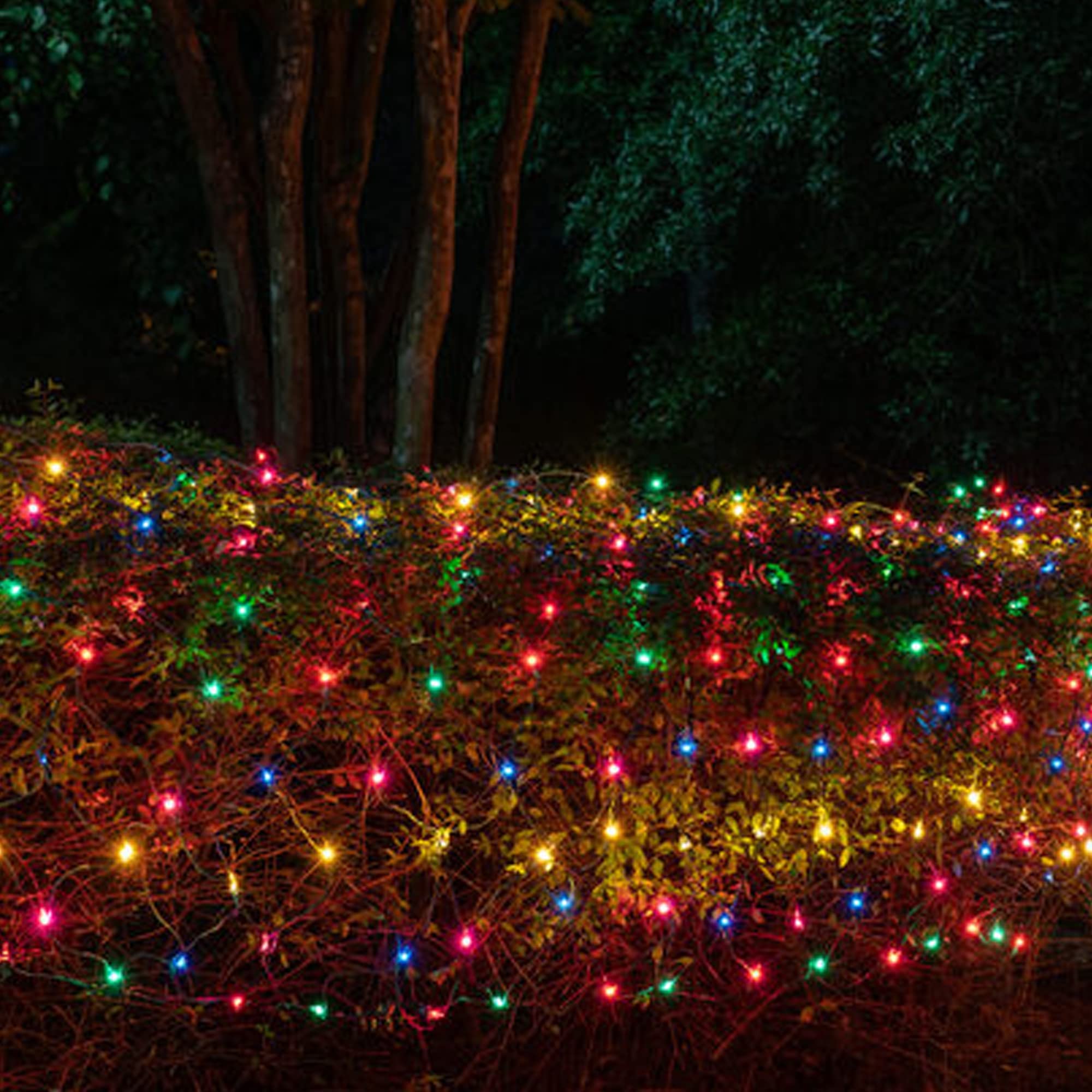 Dazzle Bright 50 Led Batter Operated Christmas Lights, 16 Ft Waterproof Mini String Lights With 8 Modes For Xmas Indoor Outdoor Yard Garden Holiday Wedding Decorations (Multi Colored)
