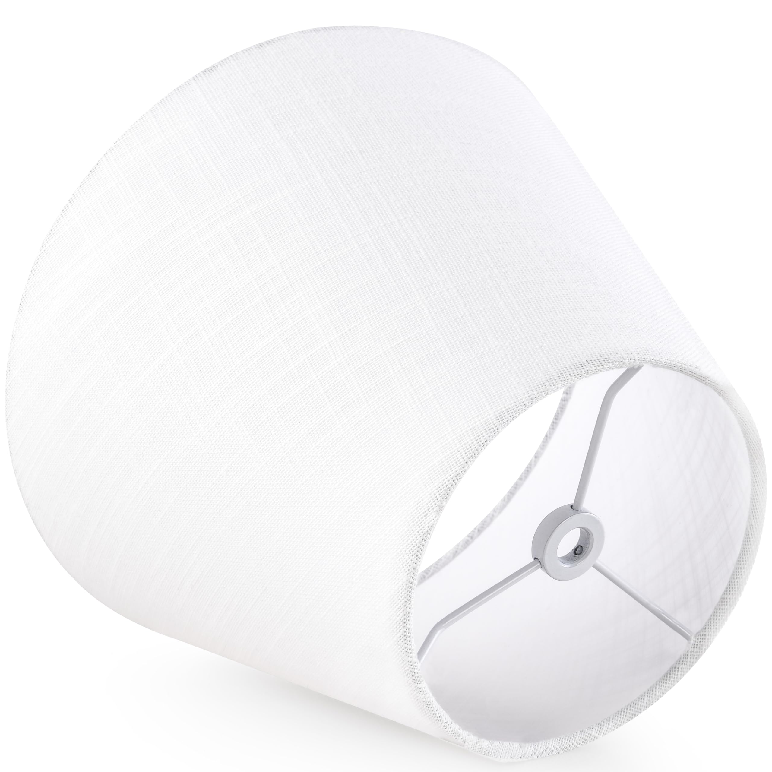 Goso 9'' Small White Lamp Shades For Table Lamps Set Of 2 Bell,5''  *9''  6.4'' (Spider) Modern Wall Lamp Shade Linen Replacemen