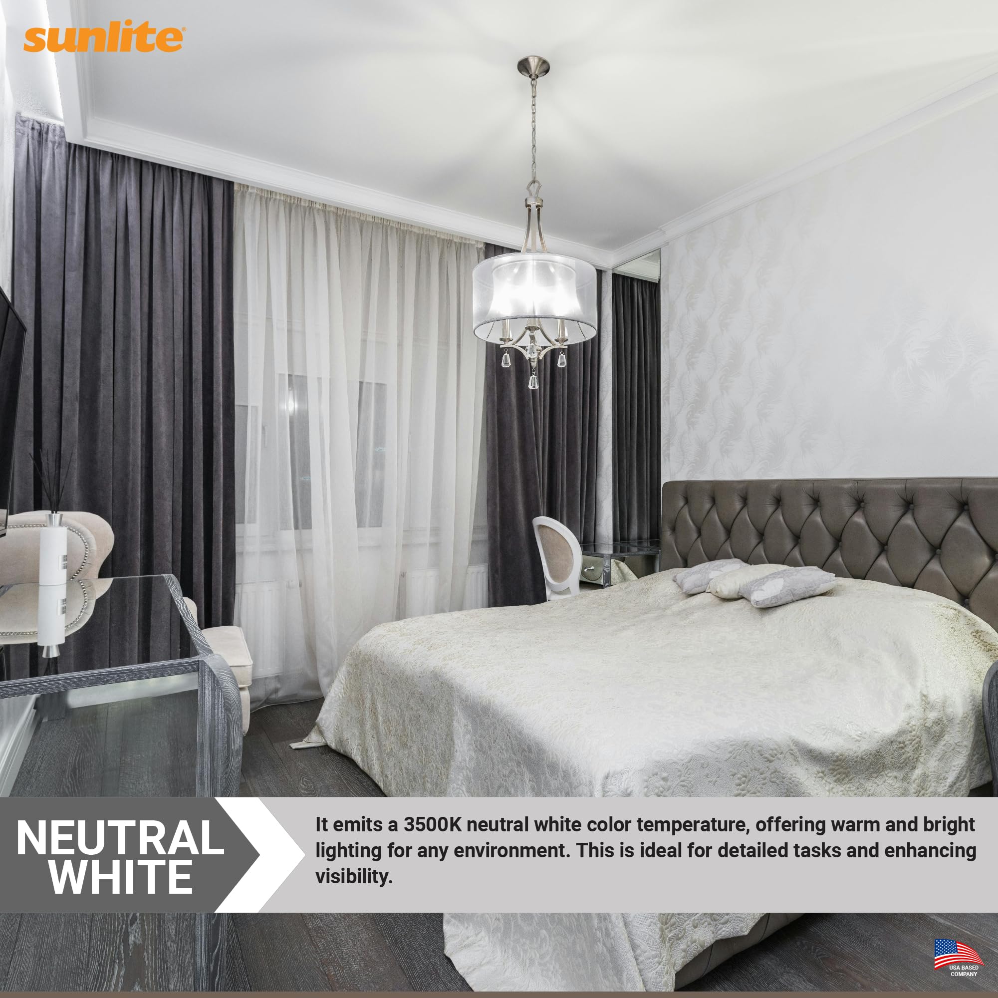 Sunlite PL13/SP35K Compact Fluorescent Single U-Shaped Twin Tube Light Bulb, 13 Watts, 120 Volts, 720 Lumens, 2-Pin GX23 Base, 3