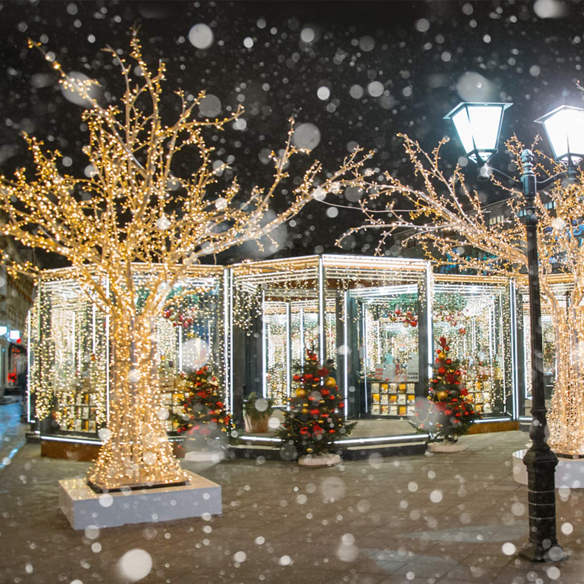 Solar Christmas Decorations String Lights - 2 Pack 72Ft 200 Led 8 Modes Outdoor Fairy String Lights, Waterproof Solar Powered Lights For Garden, Patio, Holiday, Christmas Tree Decorations Warm White