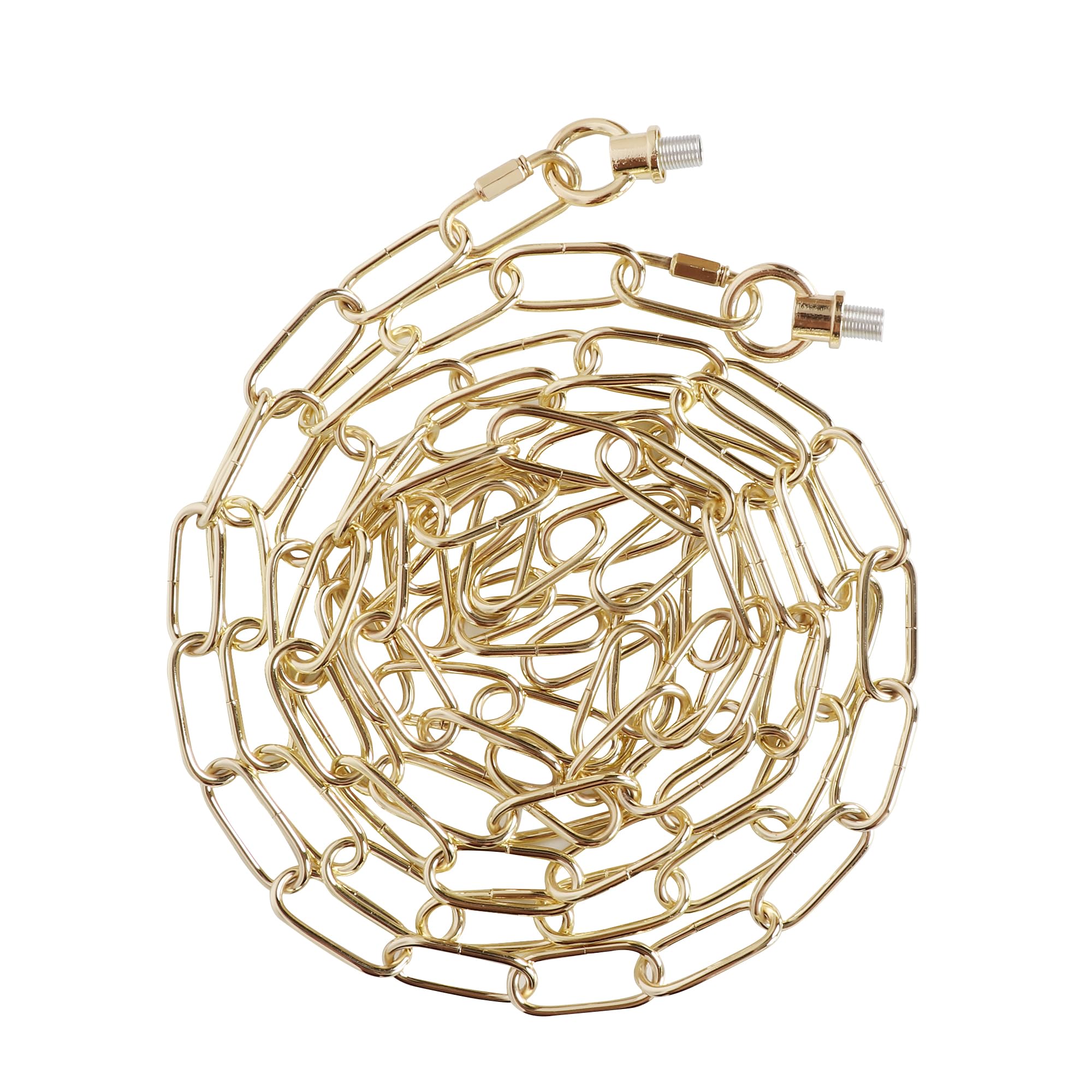 Eumyviv Heavy Duty Gold Chain 10 Feet with 5" Canopy Kit for Chandelier, Model L0019