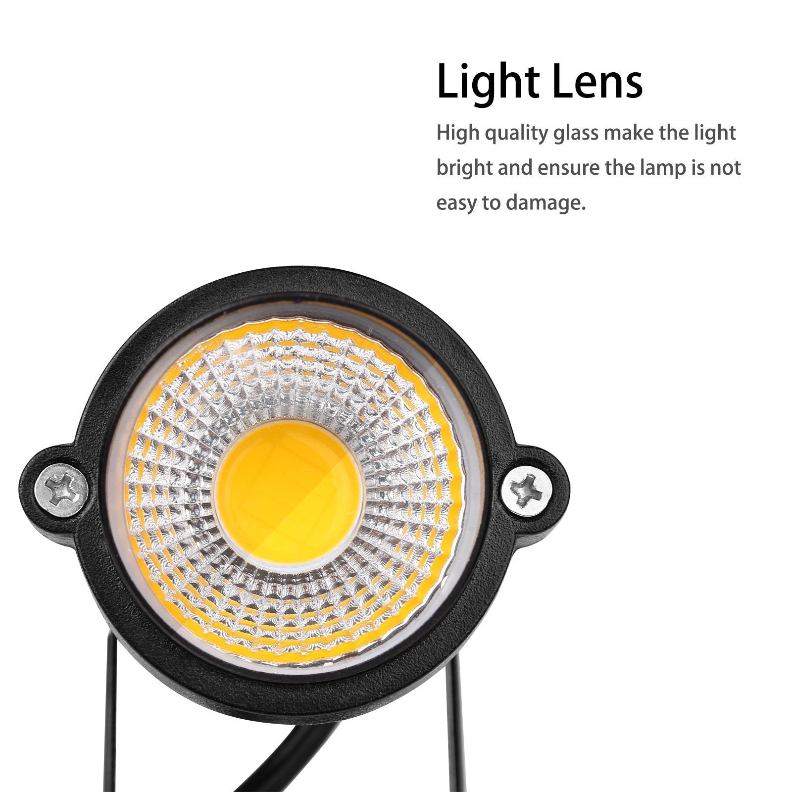 LemonBest 10W Dusk to Dawn LED Spotlight with Photocell Sensor, Waterproof for Yard Garden Patio, Warm White 2800K, 1 Pack