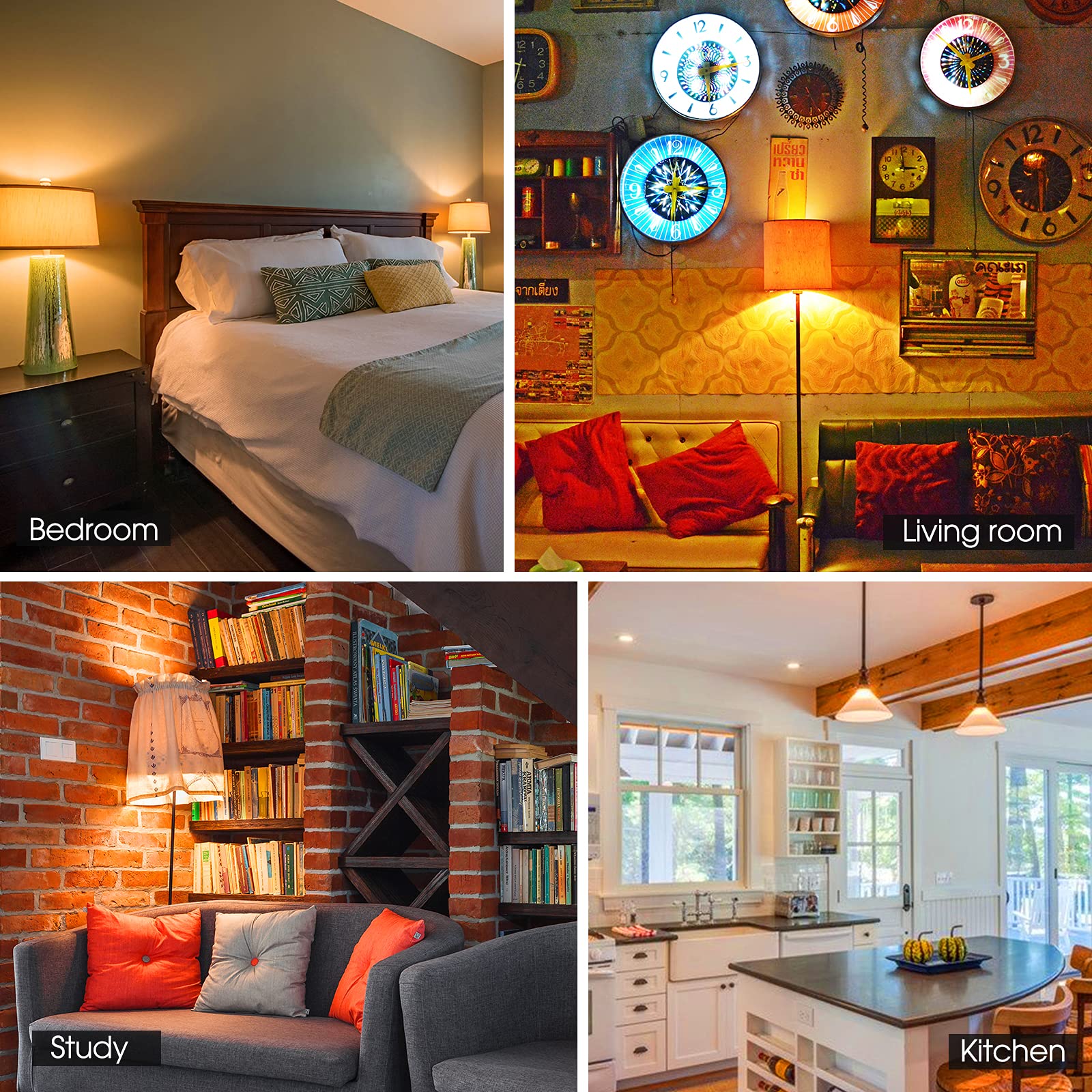 E Energetic Lighting Dimmable Led Light Bulbs, 60W Equivalent, Soft White 2700K, 8.5W 800 Lumens Led Bulbs, E26 Base Standard Light Bulbs, Etl Listed, 12 Packs