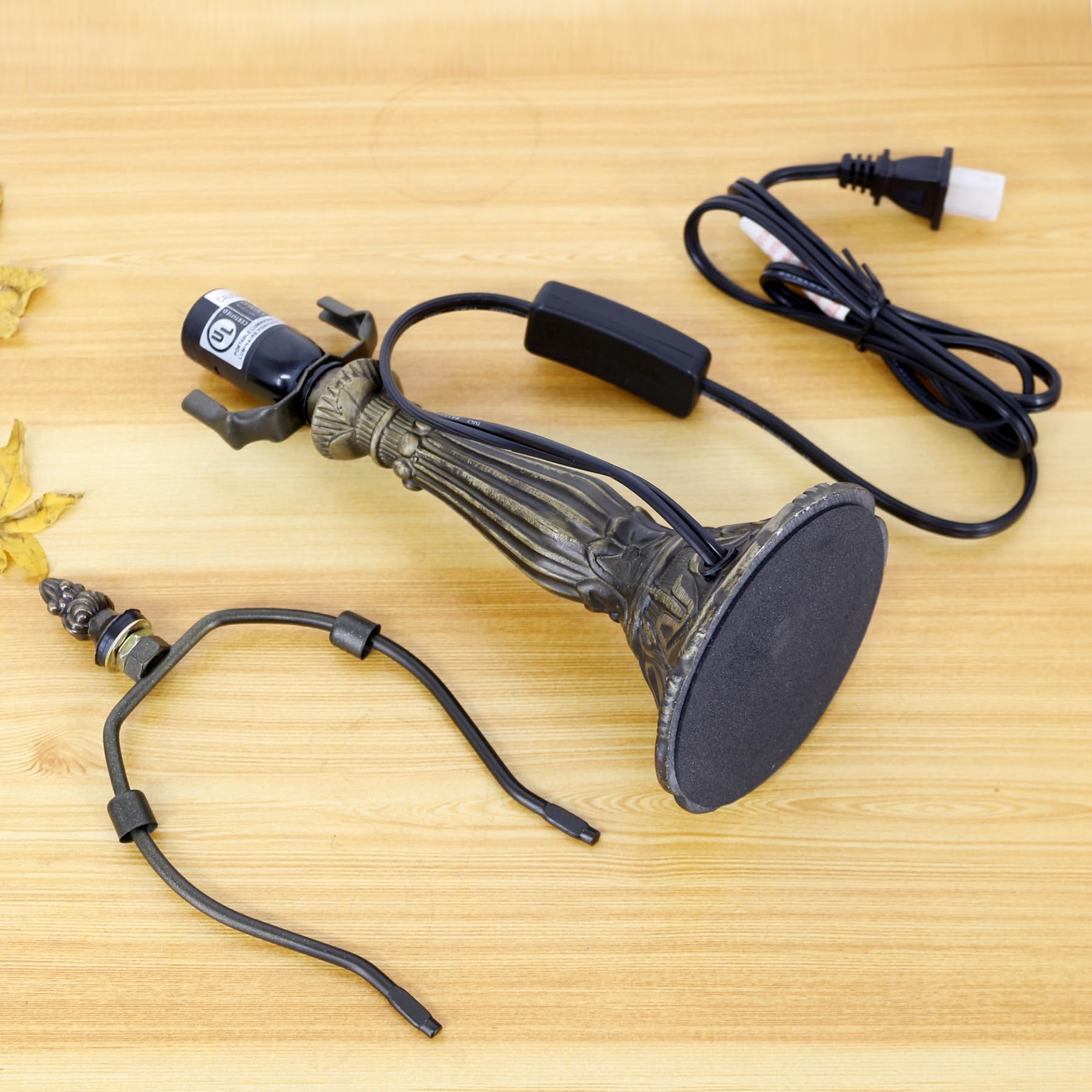 Tcodtpol Table Lamp Base Replacement Only, Wide 6.5 Height 24 Inch, Fit For 12, 14, 16, 18 Inch Tiffany Style Stained Glass Lamp