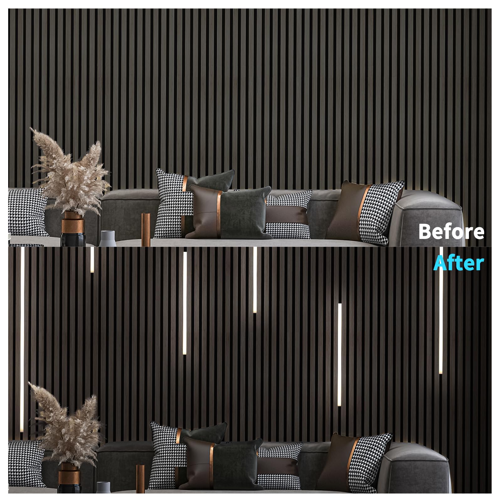 Art3d LED Recessed Lighting Kit - 6 White Self-Adhesive Lights with Smart Touch Switch, Model D11gu001z for Home Decor