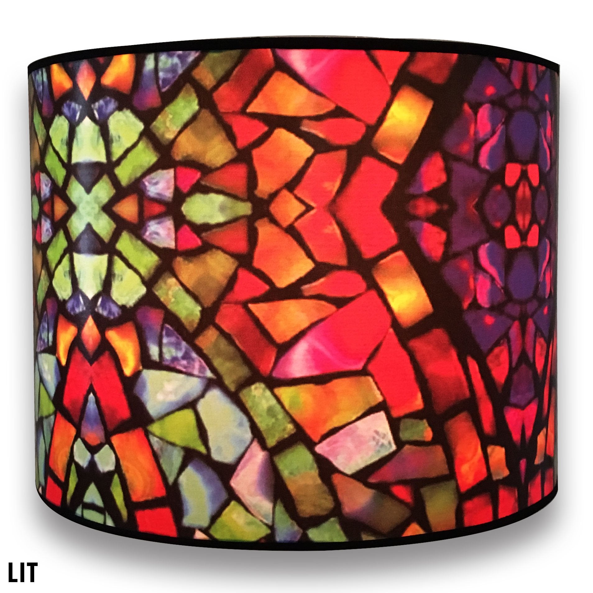 Royal Designs, Inc. Trendy Decorative Handmade Drum Shade, Made In Usa, 10In, Hbc-8036-10, Multicolor