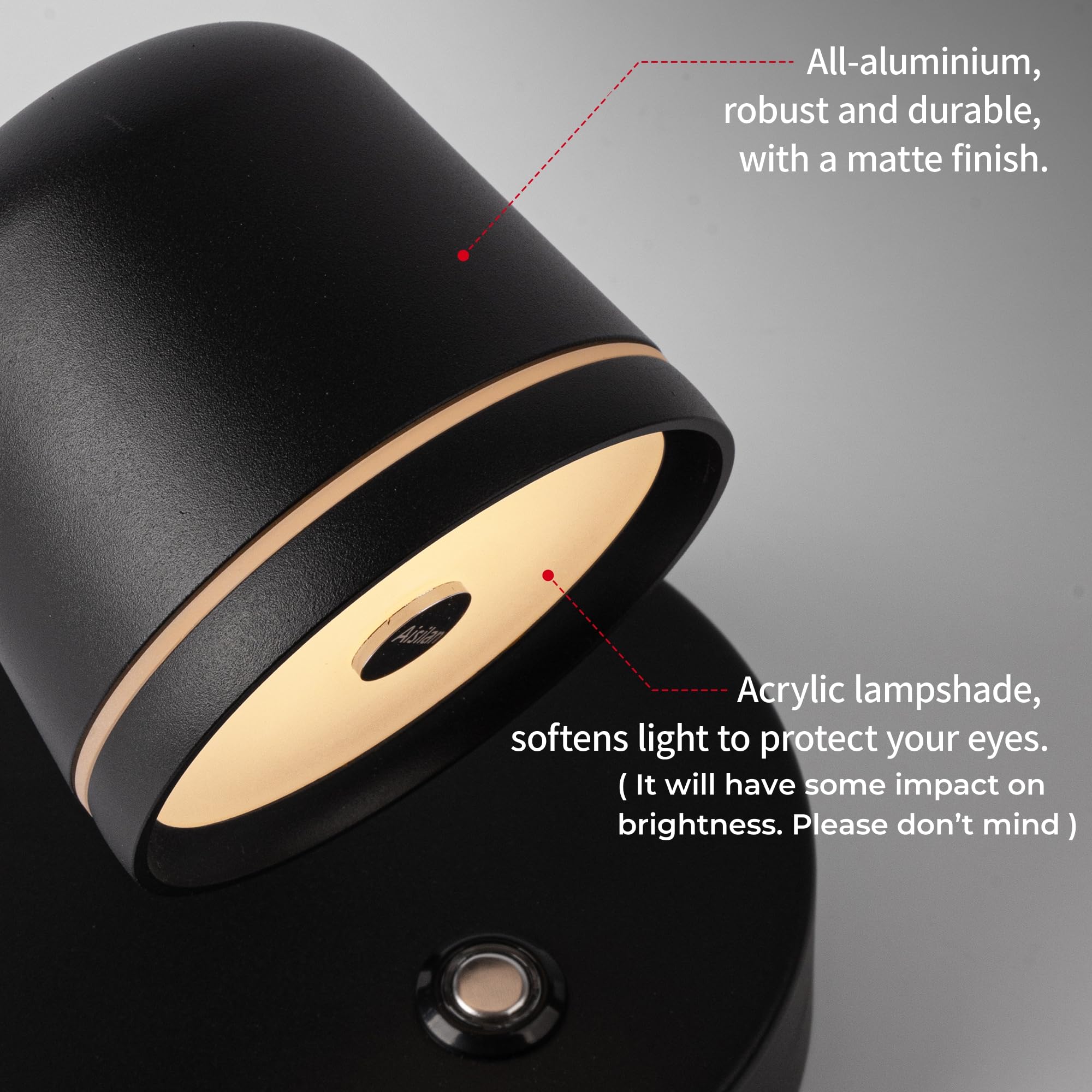 Aisilan Plug In Wall Sconce With On Off Switch, Led Wall Mounted Lights For Bedroom, 7W Dimmable Black Sconces Wall Lighting, Ad