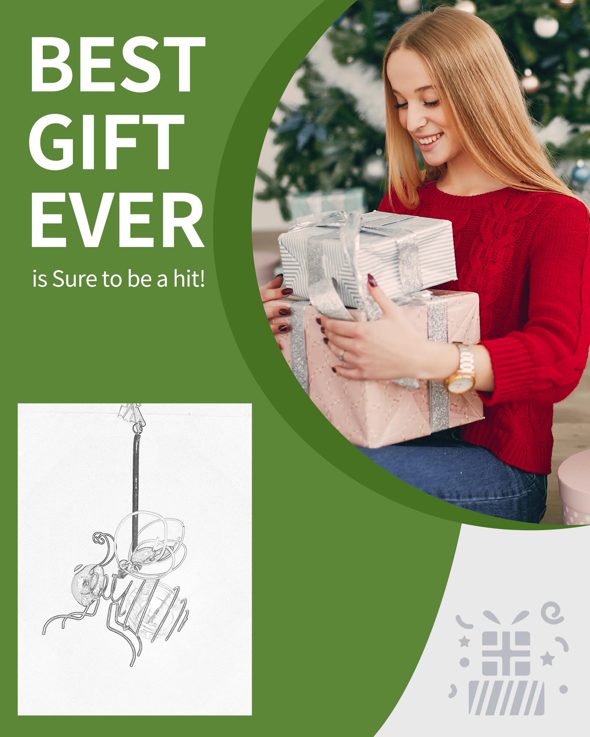 Istatue Solar-Powered Hanging Bee Light - Metal Led Outside Bugs With Bouncy Springs - Solar Fairy Lights For Outside Garden Decor Backyard Balcony Porch Spring Decoration (Yellow)