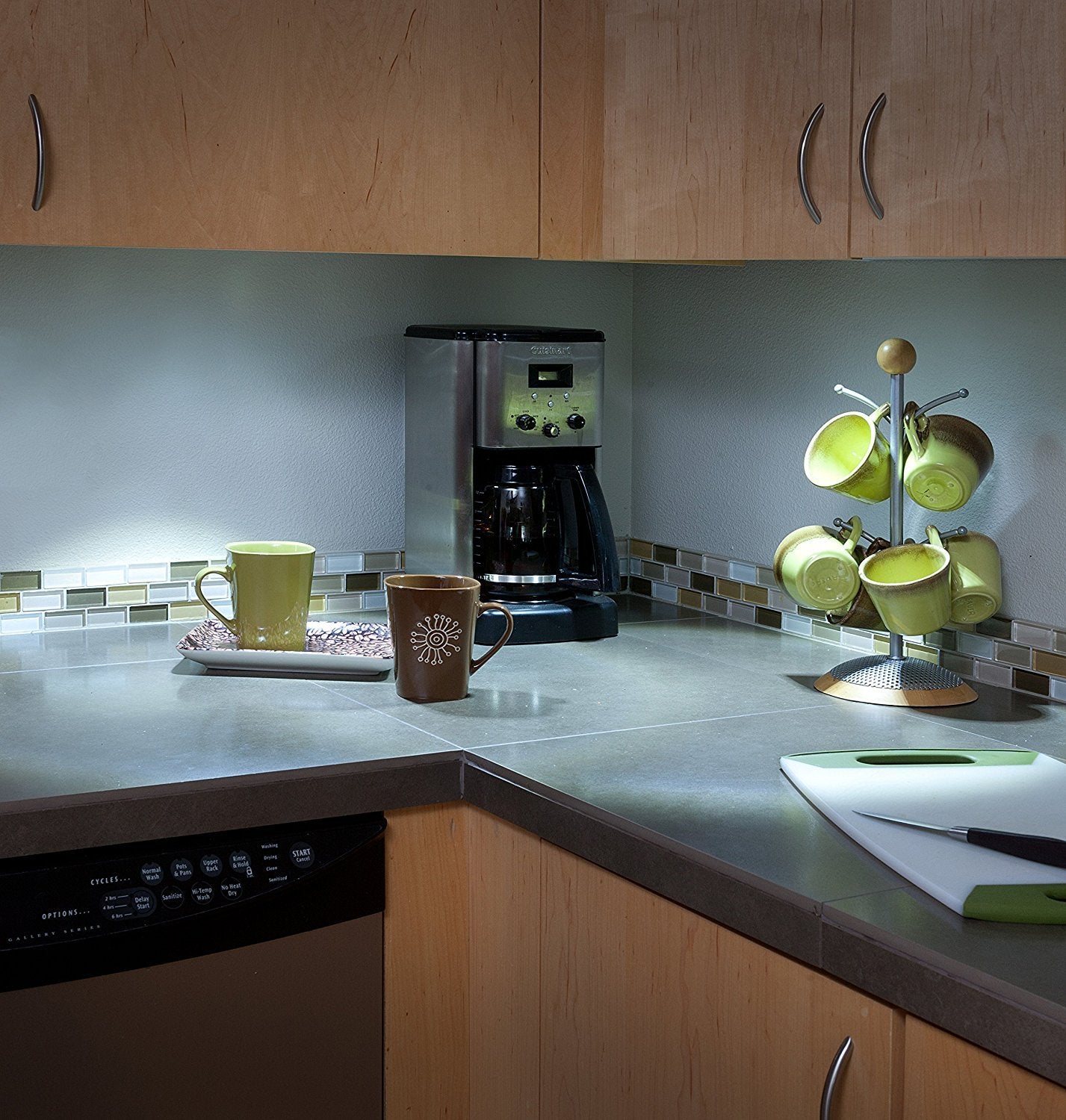 LIGHT IT! 9 LED Wireless Stick On Tap Light, 6-Pack, Black, Model 30014-303