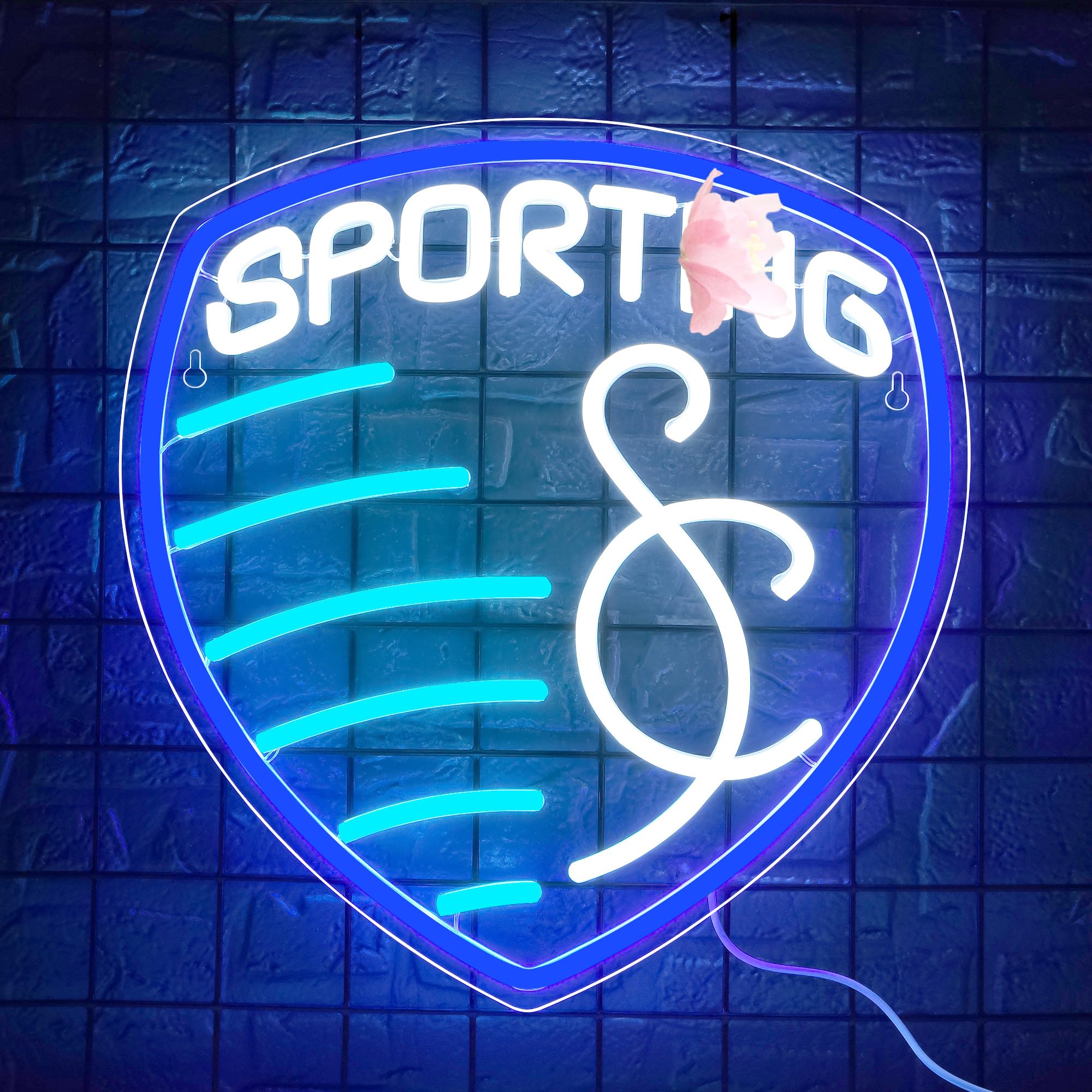 Soccer Neon Sign For Wall Decor Soccer Team Logo Led Neon Light For Man Cave Or Garage Dormitory Bar Club Shop Birthday Gifts For Spots Fans Usb Powered (Zkxd237)