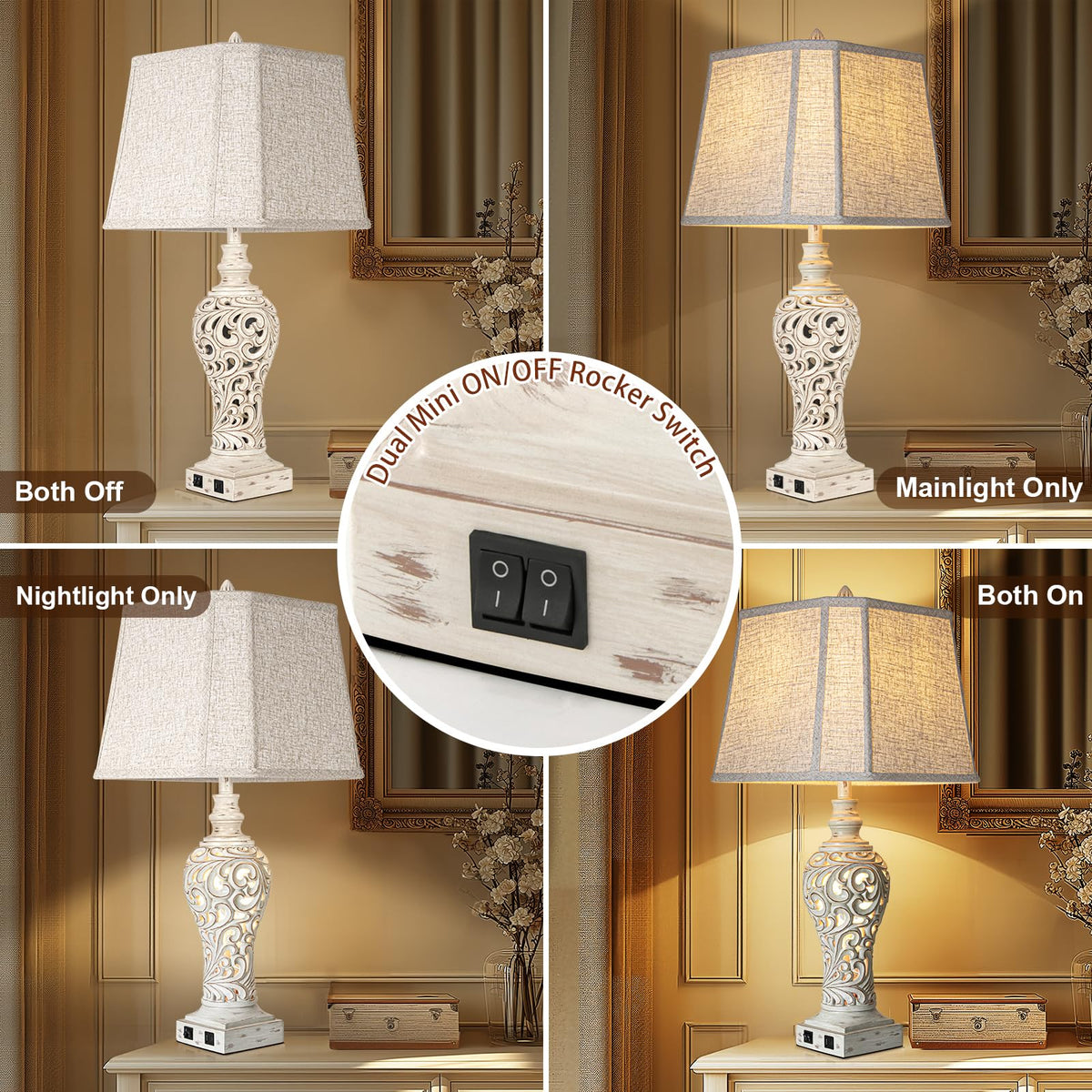 LuxSight Collection 32 Tall Table Lamps Set Of 2 Bedside Lamp With luxsight-collection-32-tall-table-lamps-set-of-2-bedside-lamp-with
