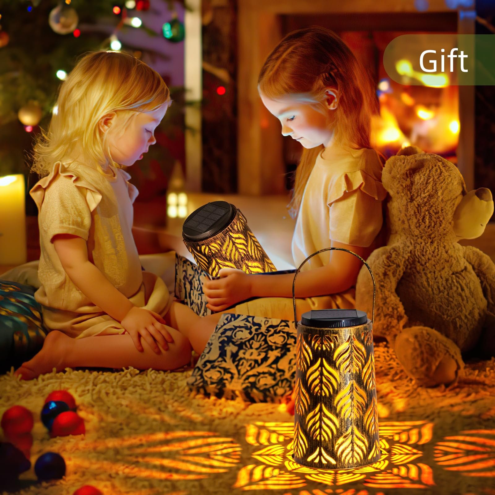 Jsot Solar Lanterns, Solar Hanging Lights For Outside Decorative For Porch Patio Tree (4 Pack)