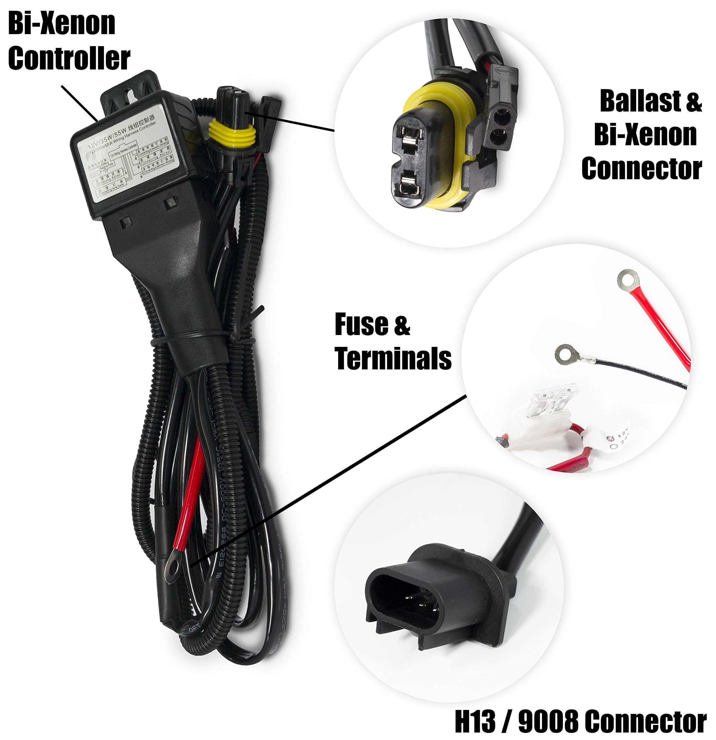 Xtremevision HID Xenon Bulbs - Bi-Xenon H13 8000K - Medium Blue (1 Pair)