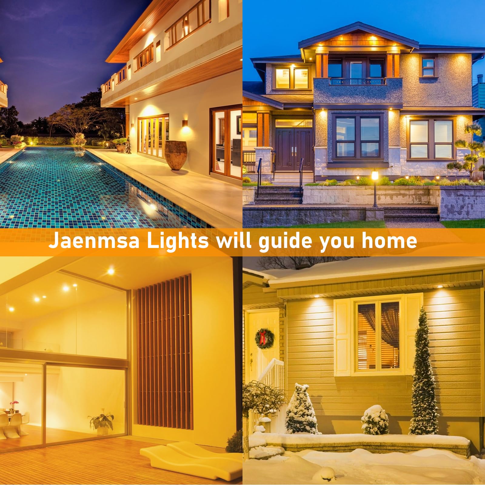 Jaenmsa 50W 120V Par20 Bulbs 2 Pack, 50 Watt Dimmable Par20/Fl25 Halogen Flood Light Bulb,Warm White 2800K E26 Track Light Bulb