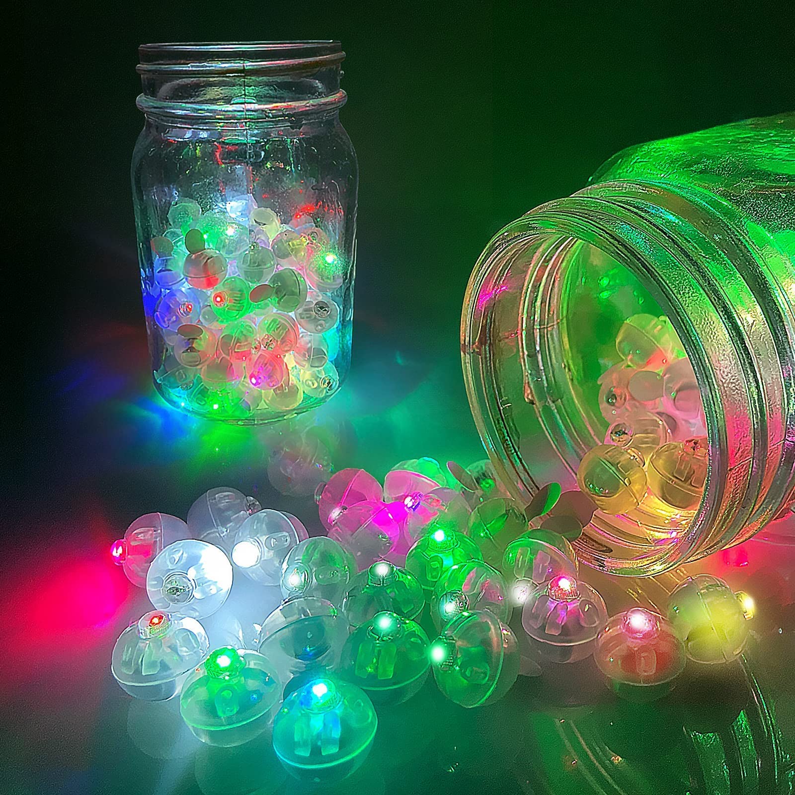 Aogist Multicolor Balloon Lights, Waterproof Mini LED Flash Lamp, 100 PCS, Model 2, for Party, Wedding, Birthday, Festival, Christmas