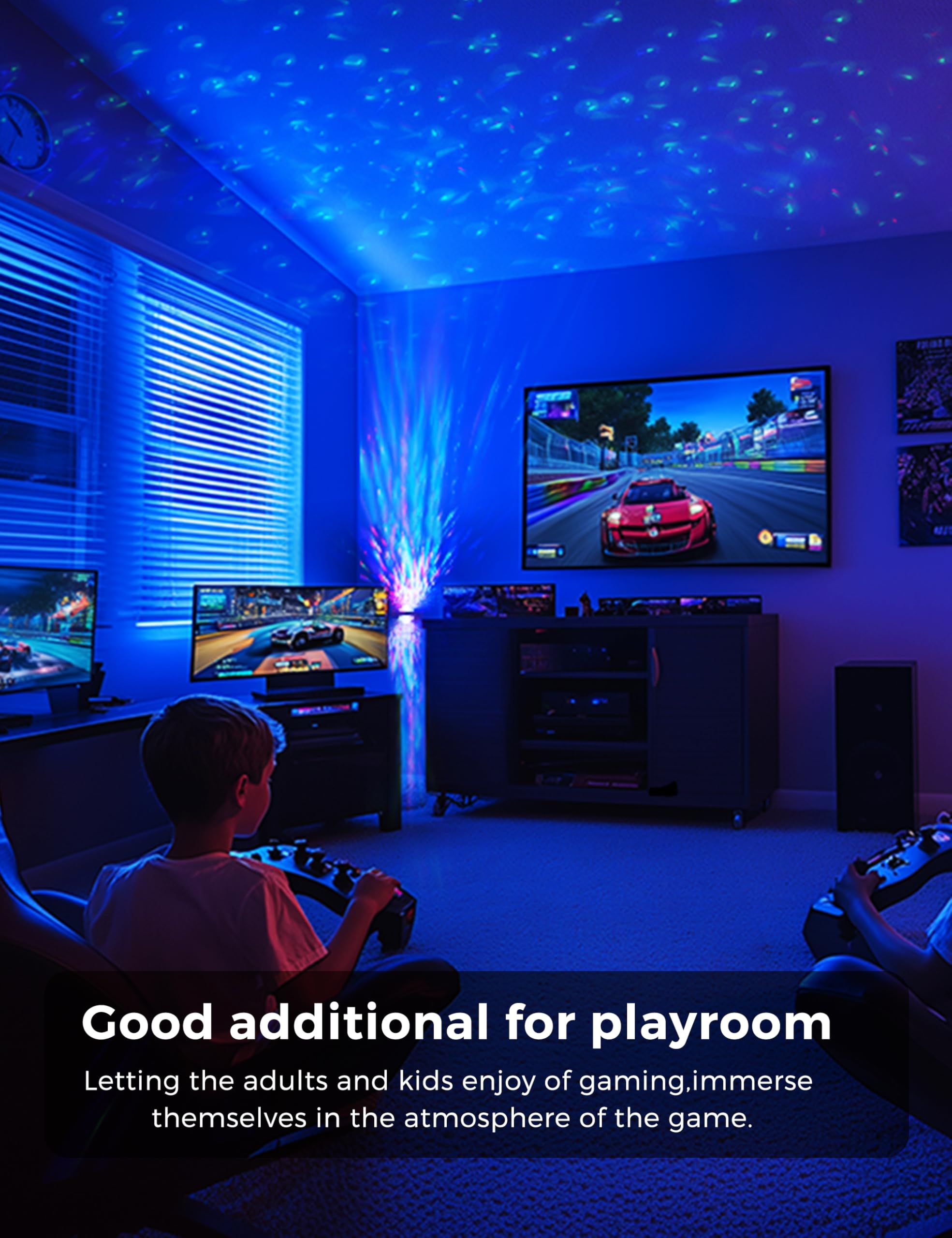 L Lohas Led Night Light For Kids Night Light Projector With Dusk To Dawn Sensor 9 Color Changing  Star Projector Galaxy Nightlight For Playroom Christmas Party Birthday Gifts