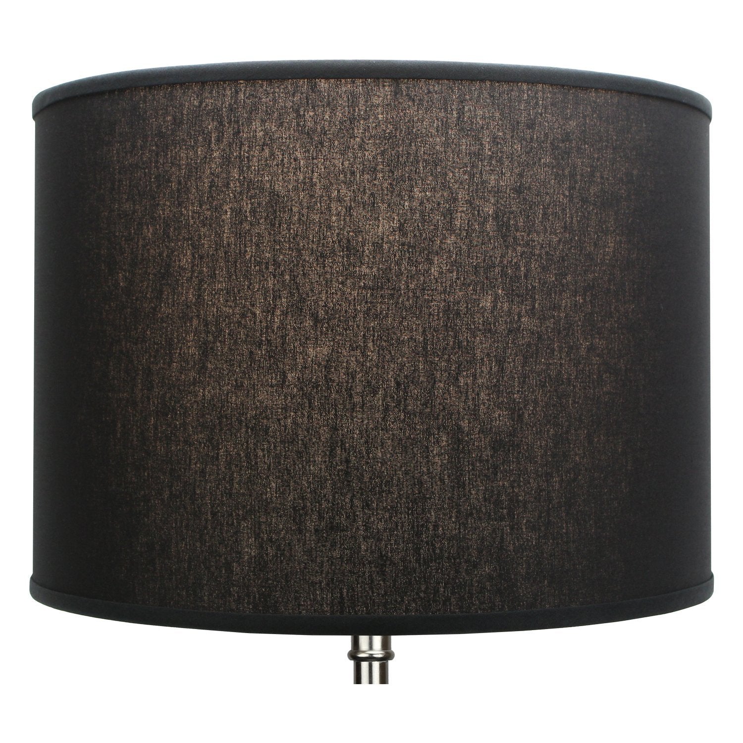 Fenchelshades.Com 14'' Top Diameter X 14'' Bottom Diameter 10'' Height Cylinder Drum Lampshade Usa Made (Black)