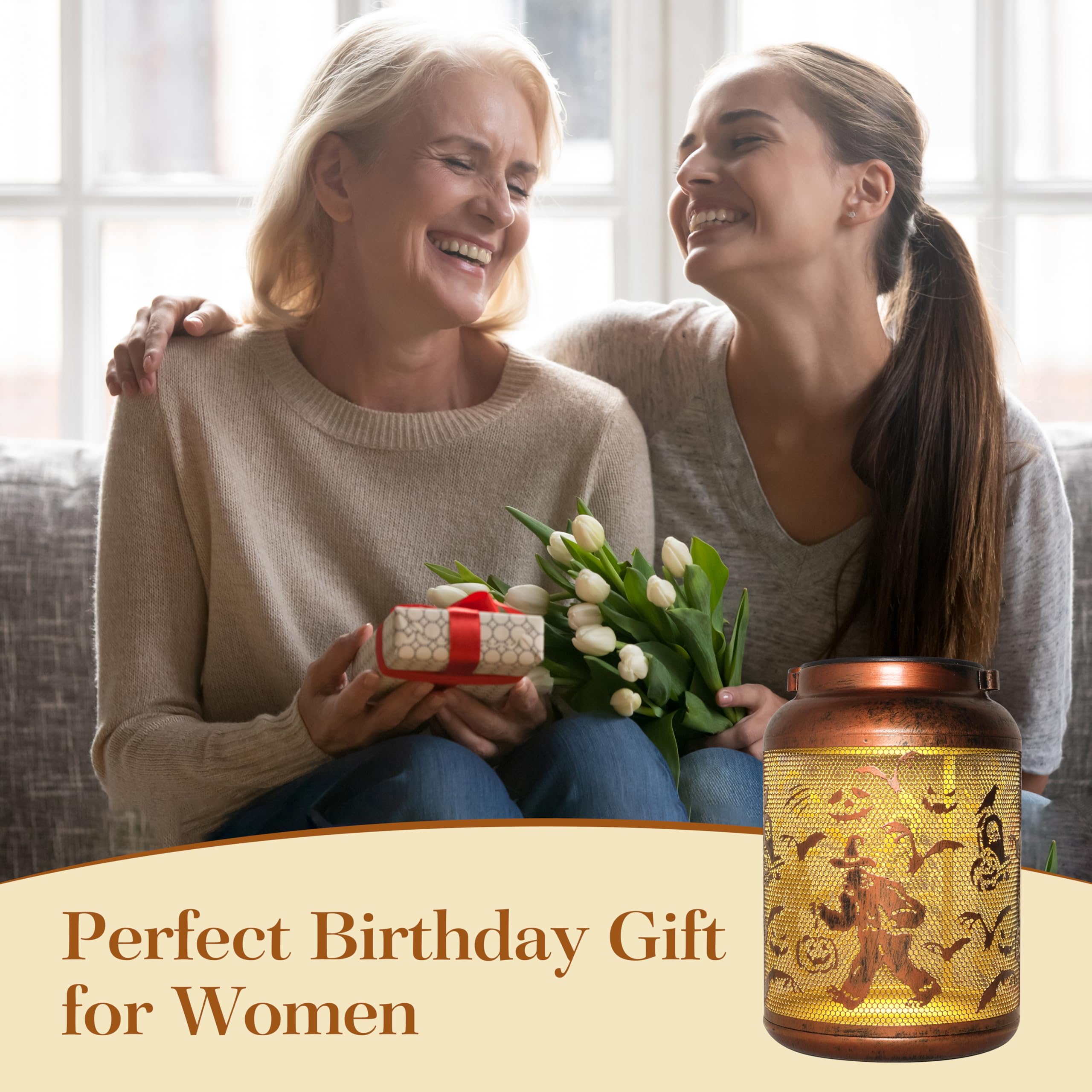 Bigfoot Solar Lanterns Outdoor Waterproof - Led Hanging Witch Bigfoot Lantern Decor For Garden/Yard/Patio/Lawn  Perfect Gift For Women  Mom  Grandma  Men Halloween Birthday Christmas Mothers Day