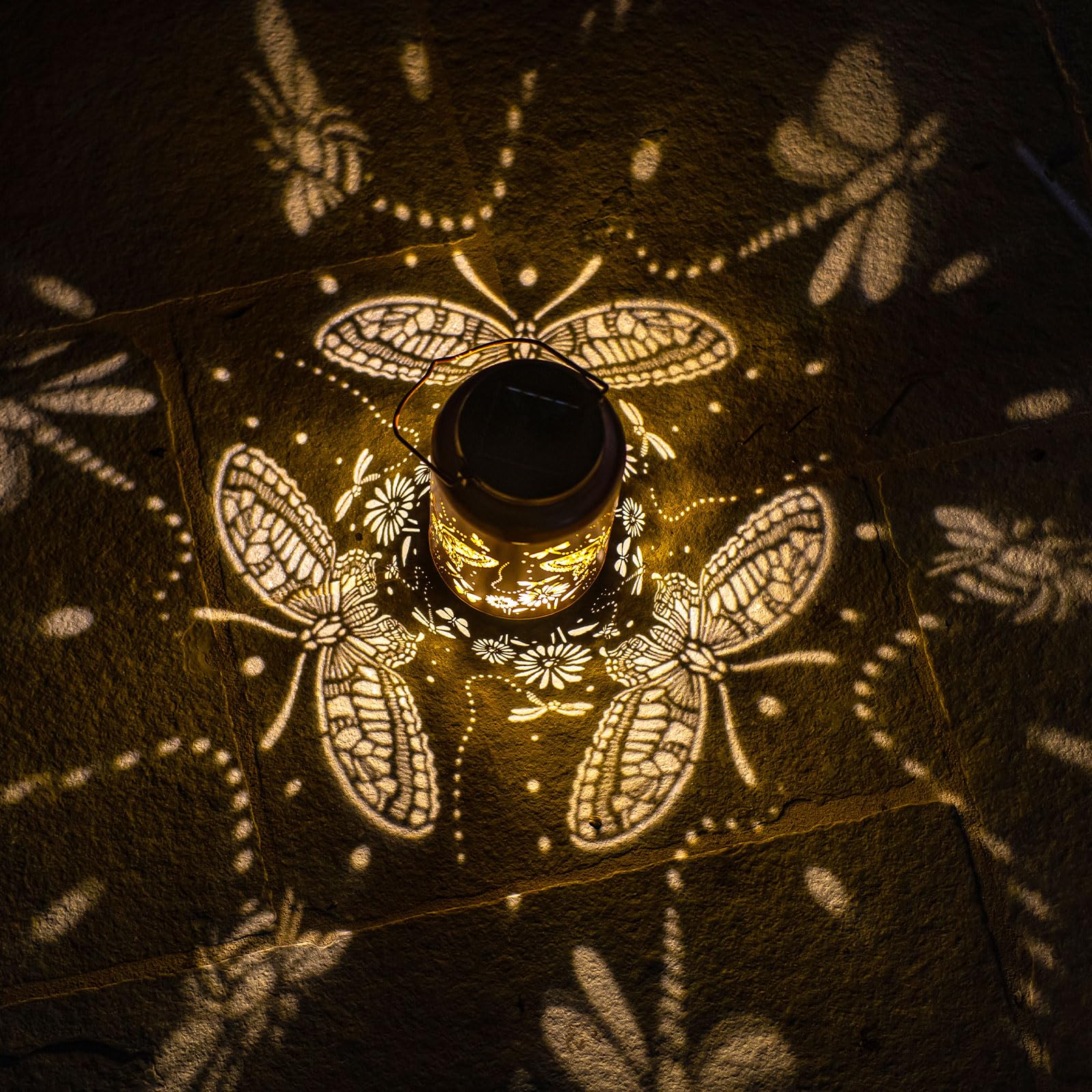 Butterfly Solar Lanterns Outdoor Waterproof Hanging Solar Lights Gifts For Women Metal Led Lantern Christmas Decorative Garden F