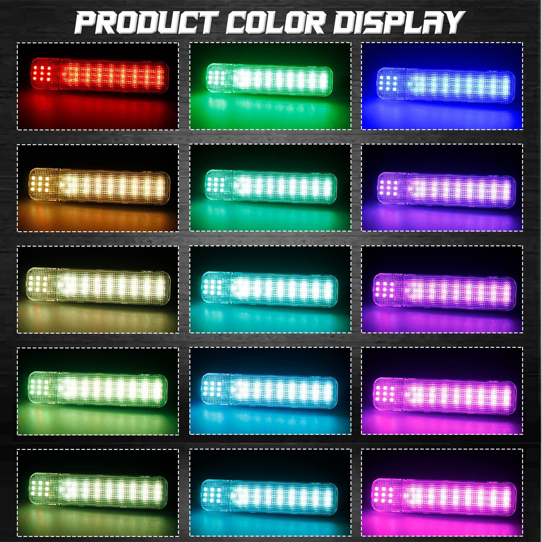 Ndrush Rgb Led Interior Door Panel Courtesy Light Door Light Assembly Compatible With Silverado/Sierra C/K 1500 2500 3500 Pickup