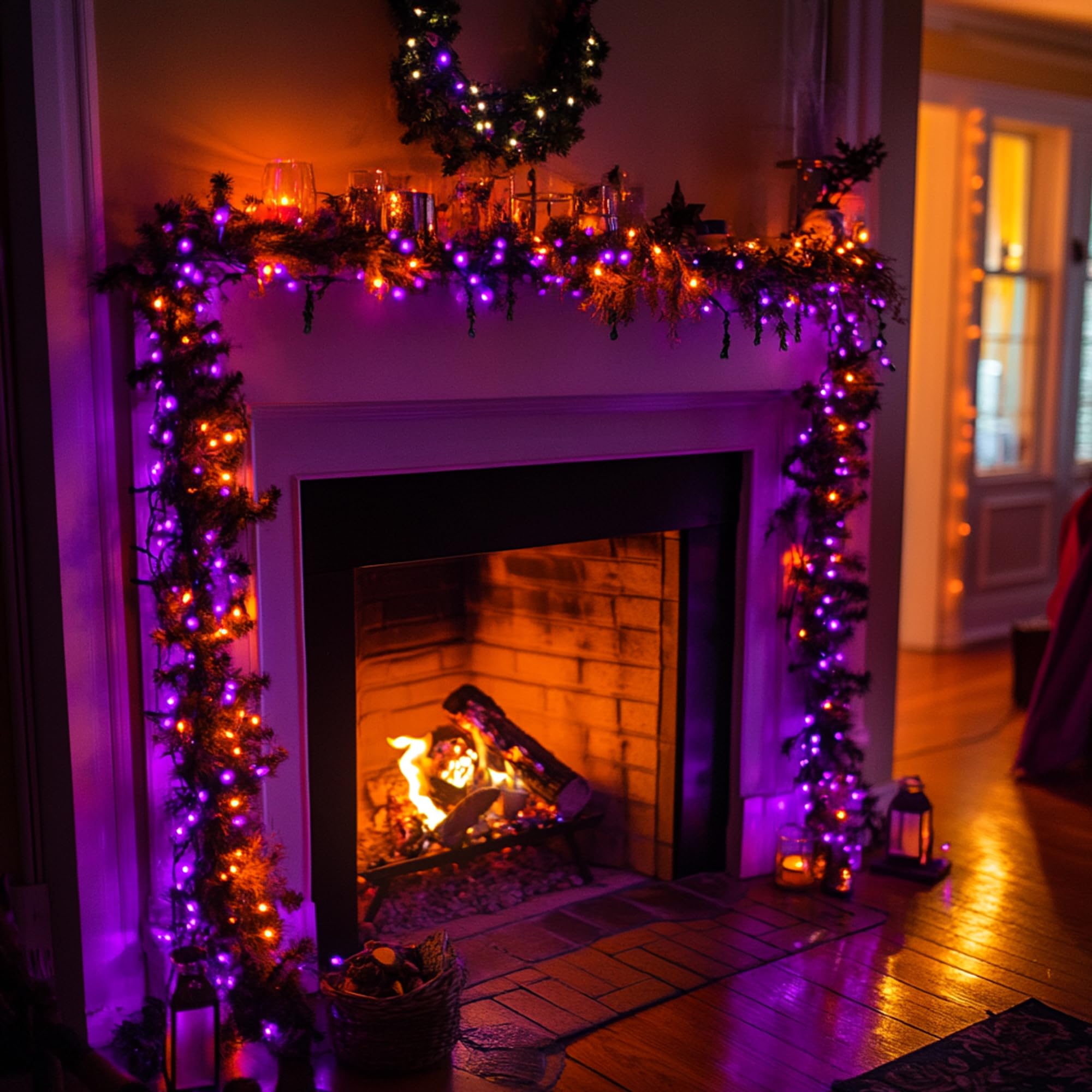 Dazzle Bright Outdoor Halloween String Lights, 1000 Led 328 Ft Plug In Fairy Light With Remote Control 8 Modes & Timer, Waterpro