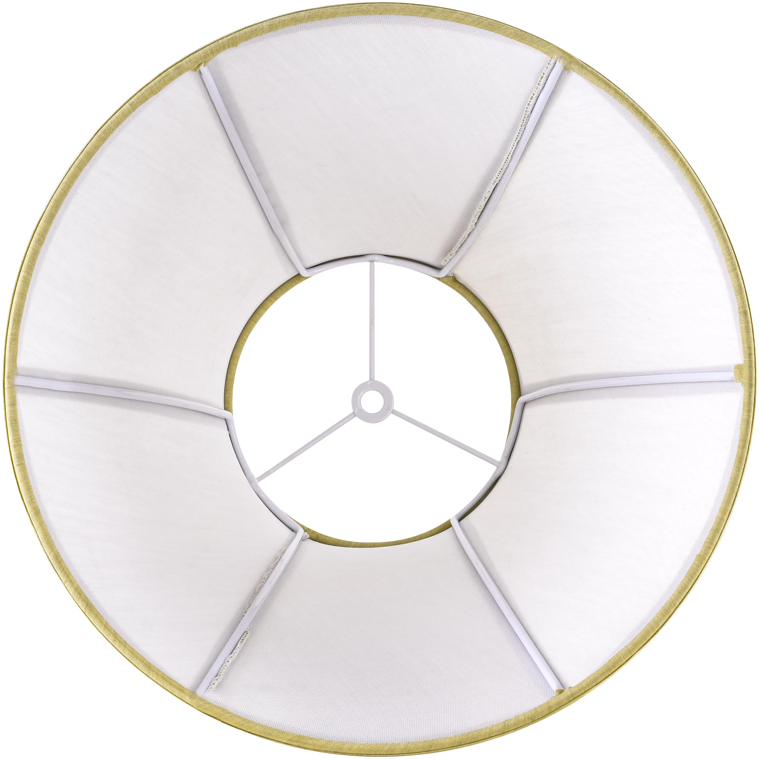 Go&So Set Of 2 Bell Lamp Shades Gold Medium Lamp Shade 6'' Top X 13'' Bottom X 10.6'' High(Spider) Side Ribbing Hand Crafted Rep