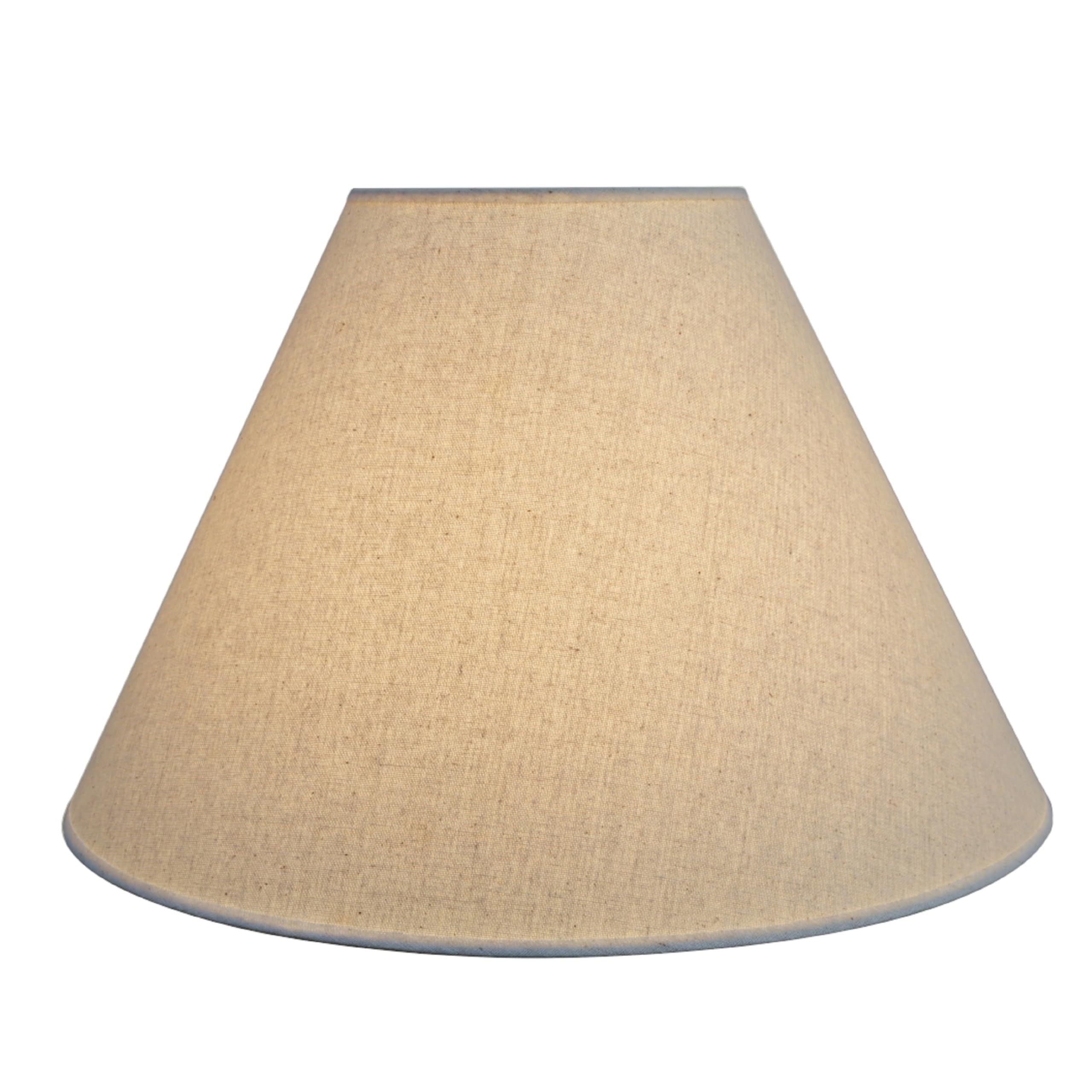 Aspen Creative 32023A Transitional Hardback Empire Shaped Spider Construction Lamp Shade In Beige, 18" Wide (7" X 18" X 12 1/2")