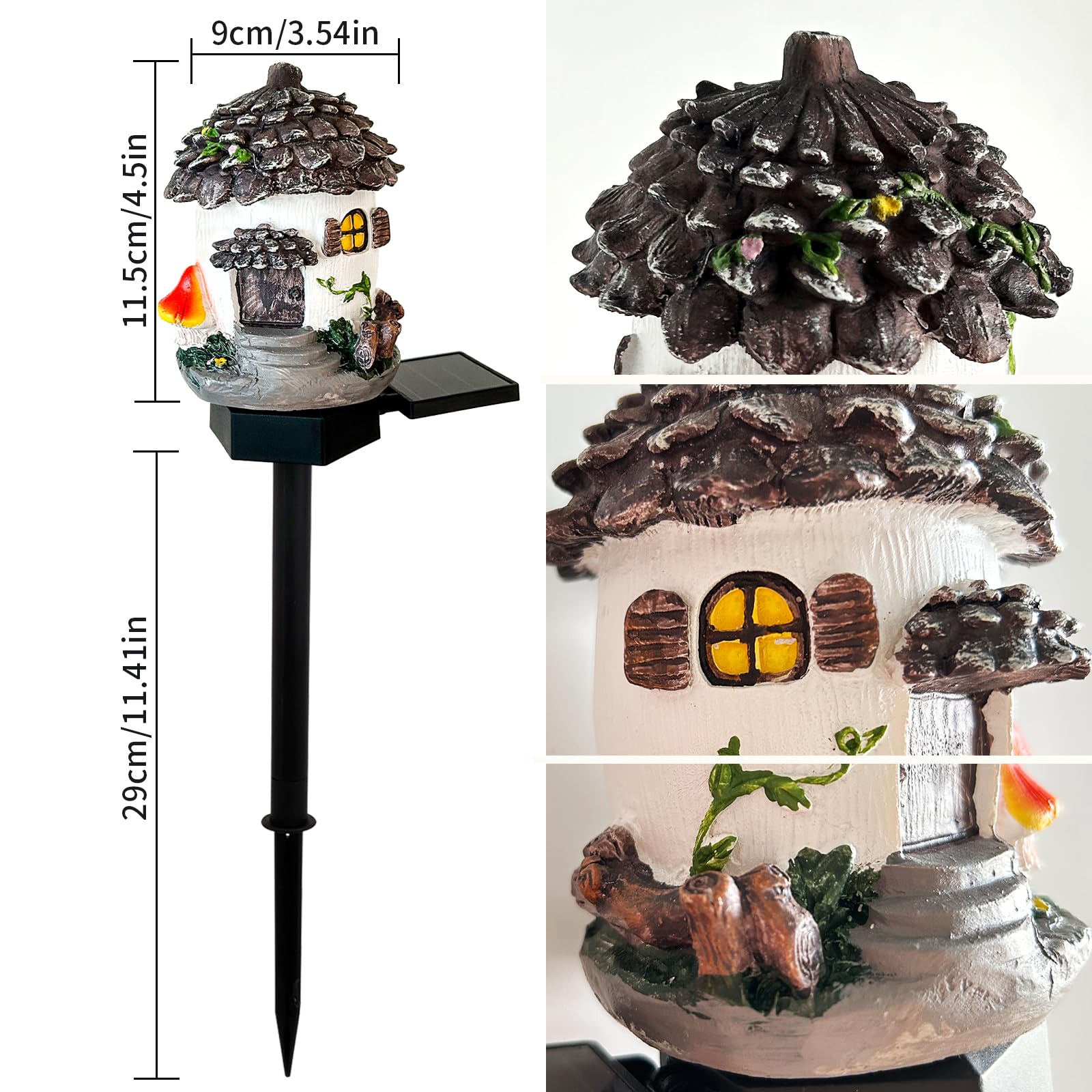Laiamer Solar Pinecone Lights For Outside  Waterproof Fairy Garden Lights Solar Christmas Lights  Decorative Fall Acorn Lights Thanksgiving Decoration Solar Garden Decor For Outdoor Lawn Yard Patio