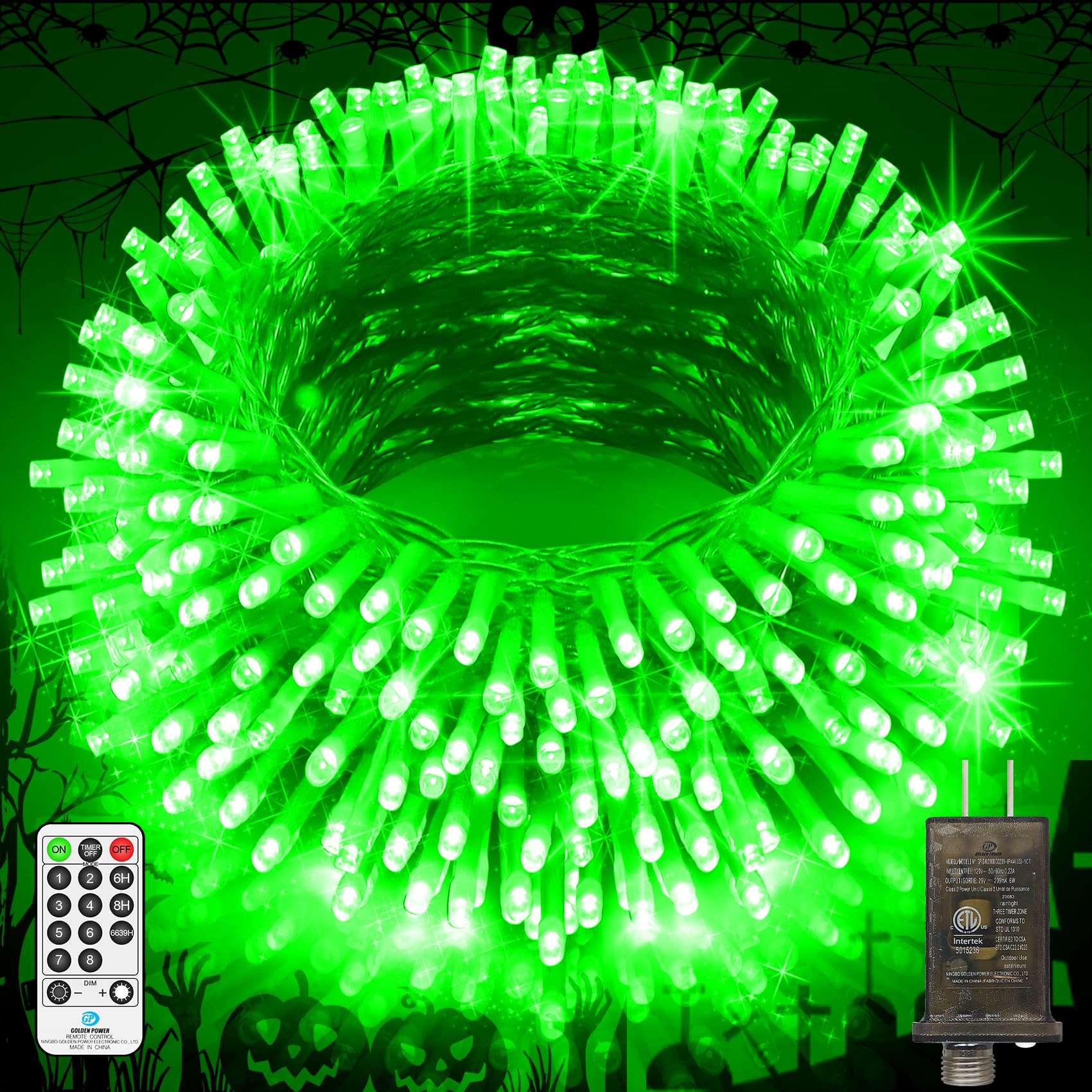 Jxledayy 1000 Led Christmas Lights 403 Ft Green Waterproof Fairy Lights For Outdoor Decor