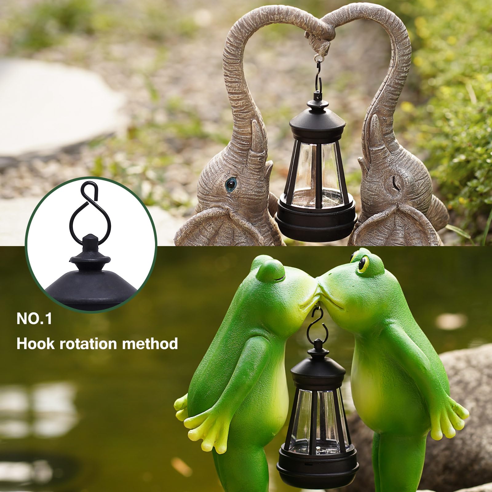 Vereemy Solar Outdoor Led Hanging Lantern Light Garden Accessories Waterproof Rplacement Solar Light Parts Decor Lamp For Outdoo