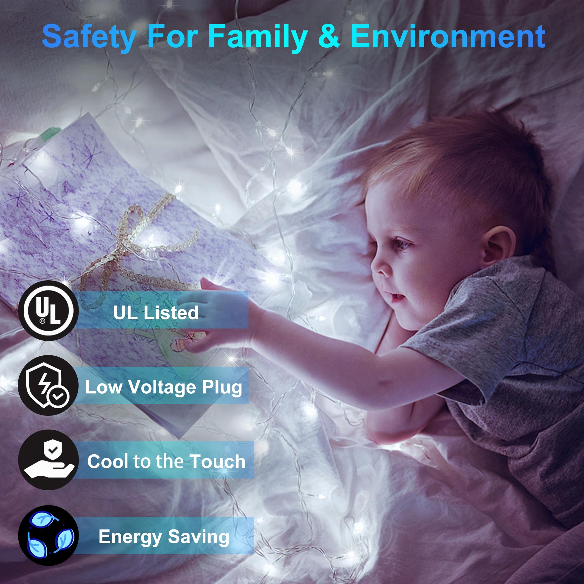 350Led Christmas Lights Indoor Outdoor  90Ft 12 Modes Cool White Led String Lights With Timer Dimmable  Waterproof Tree Lights For Xmas Patio Yard Fence Bedroom Wedding Garden Decor Cool White