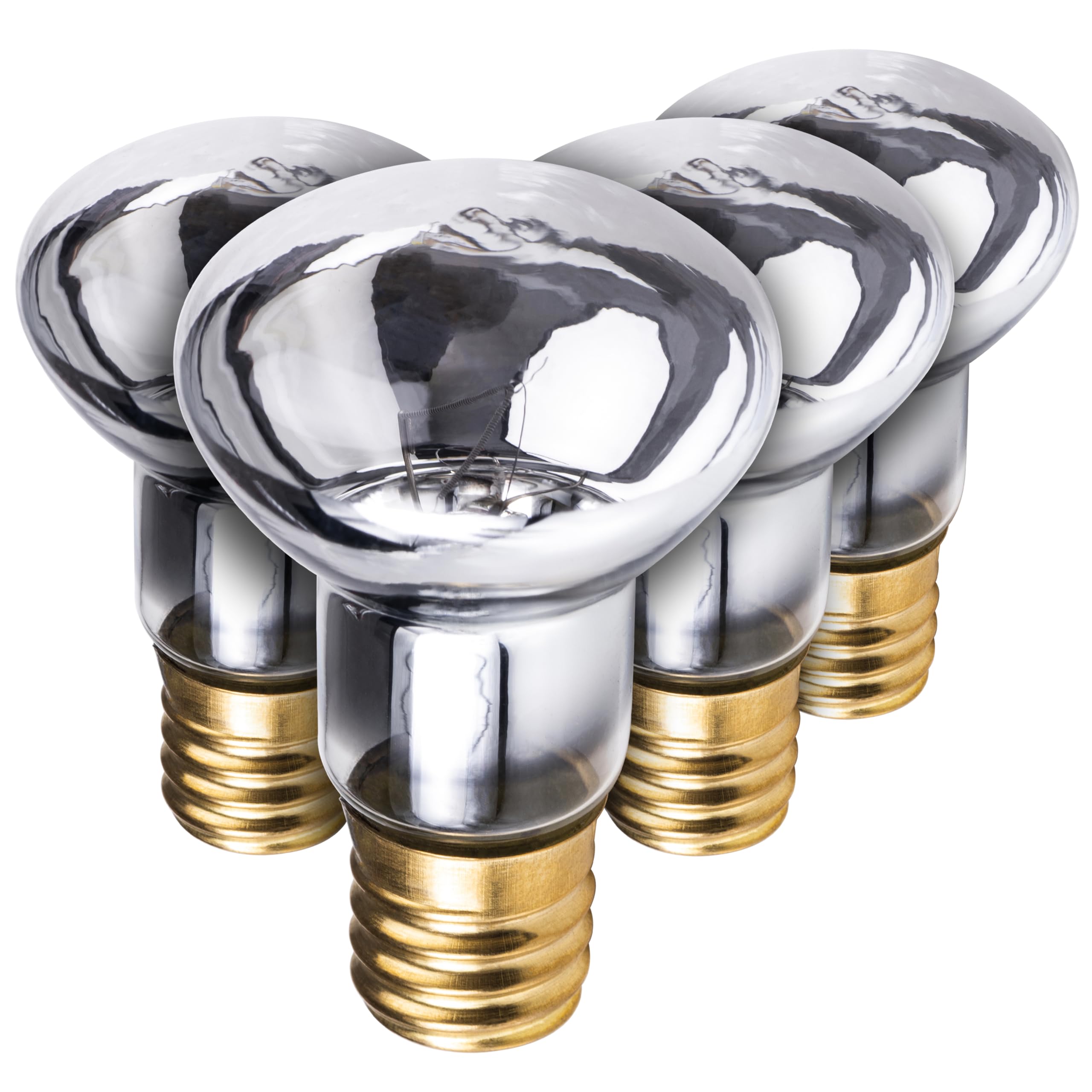 Bluestars 4 Packs R39 E17 25 Watt Lava Lamp Bulbs For Lava Lamps, Glitter Lamps, 2700K Warm White, Dimmable, 150Lm, Reflector Ty