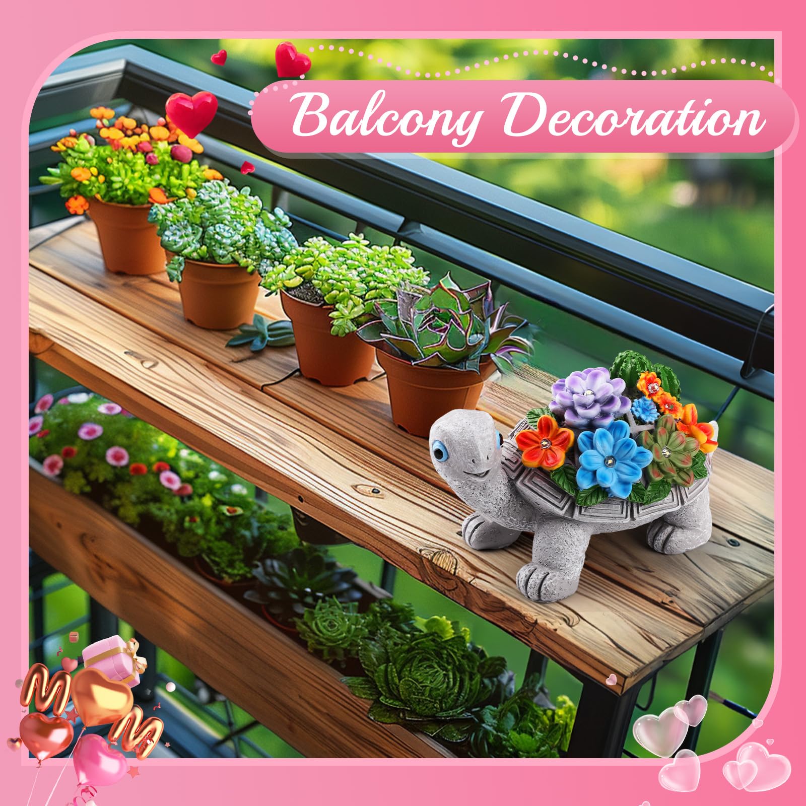 Linkax Turtle Statues Solar Lights - Outdoor Garden Decor For Mother'S Day, Birthdays & Easter