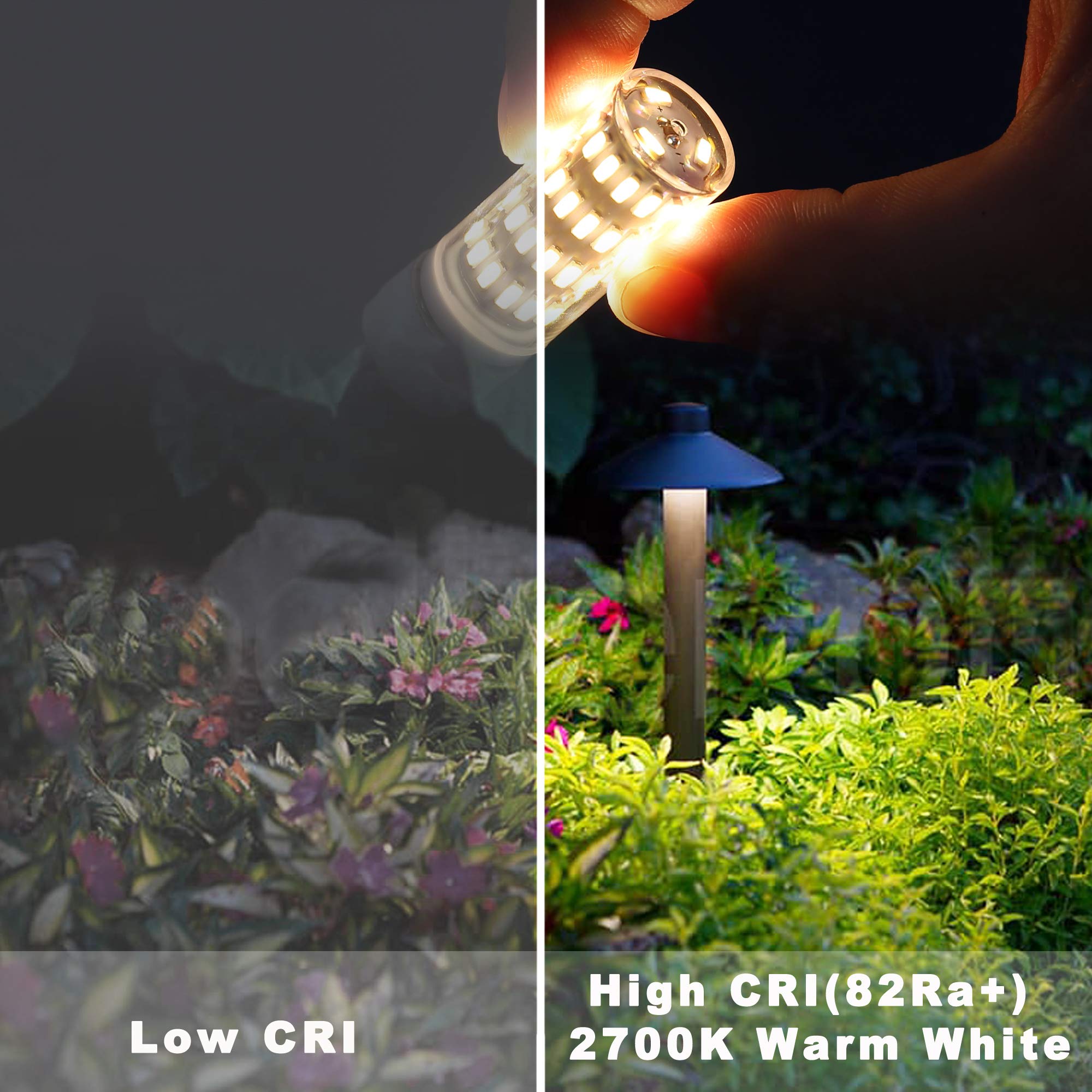 Ziomitus G4 T3 Led Landscape Bulbs 5W 12~24V, G4 40W 35W Halogen Equivalent,2700K Soft Warm White,Low Voltage G4 Jc Bi-Pin Light