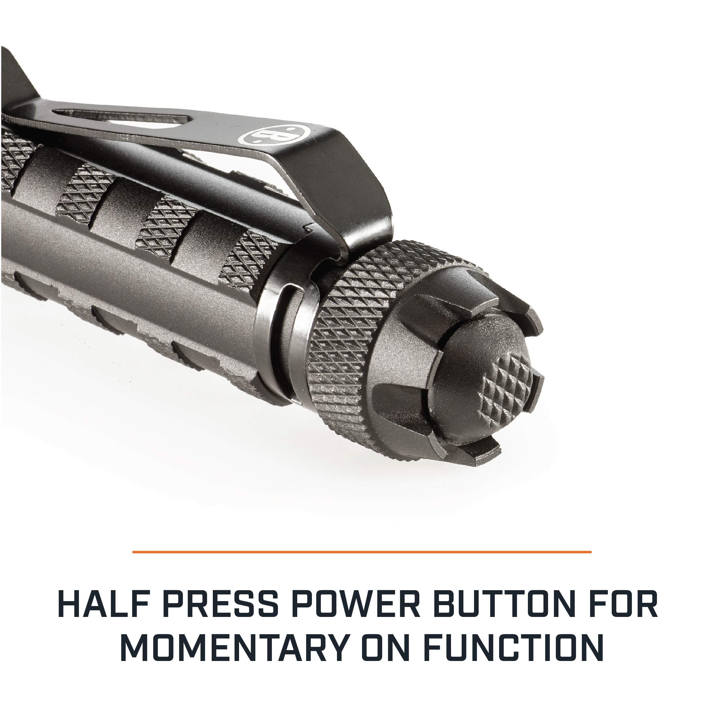 Bushnell Pro 125L Black Aluminum Flashlight - High-Performance Led For Outdoor Use