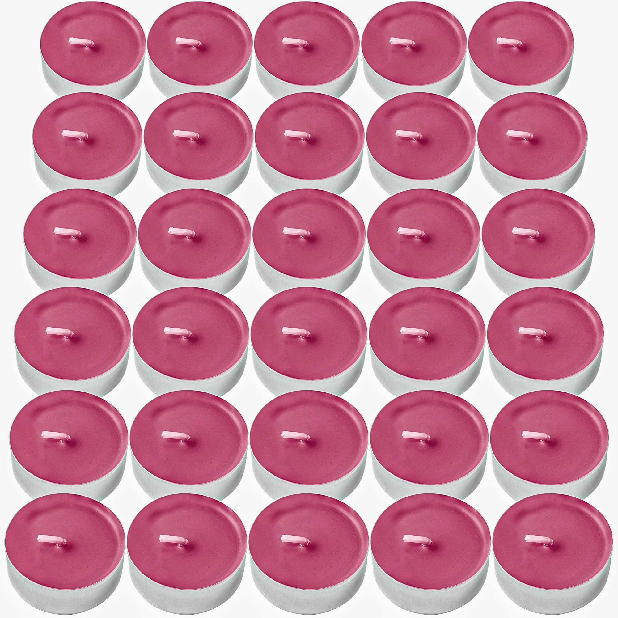 DecorRack 30 Tealight Candles, Black Cherry Scented, Pleasant Fragrance Candle, Aromatherapy, Scented Home Decor, Votive Long La